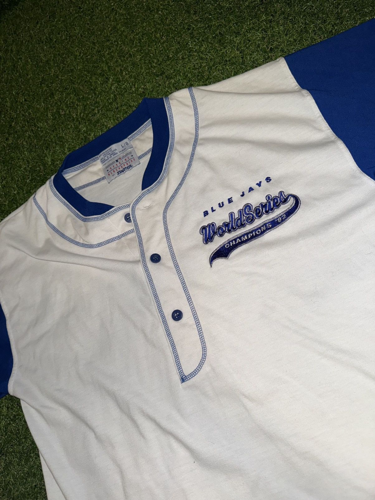 Starter Vintage 1992 world series champions Jersey size XL starter Size US XL / EU 56 / 4 - 2 Thumbnail