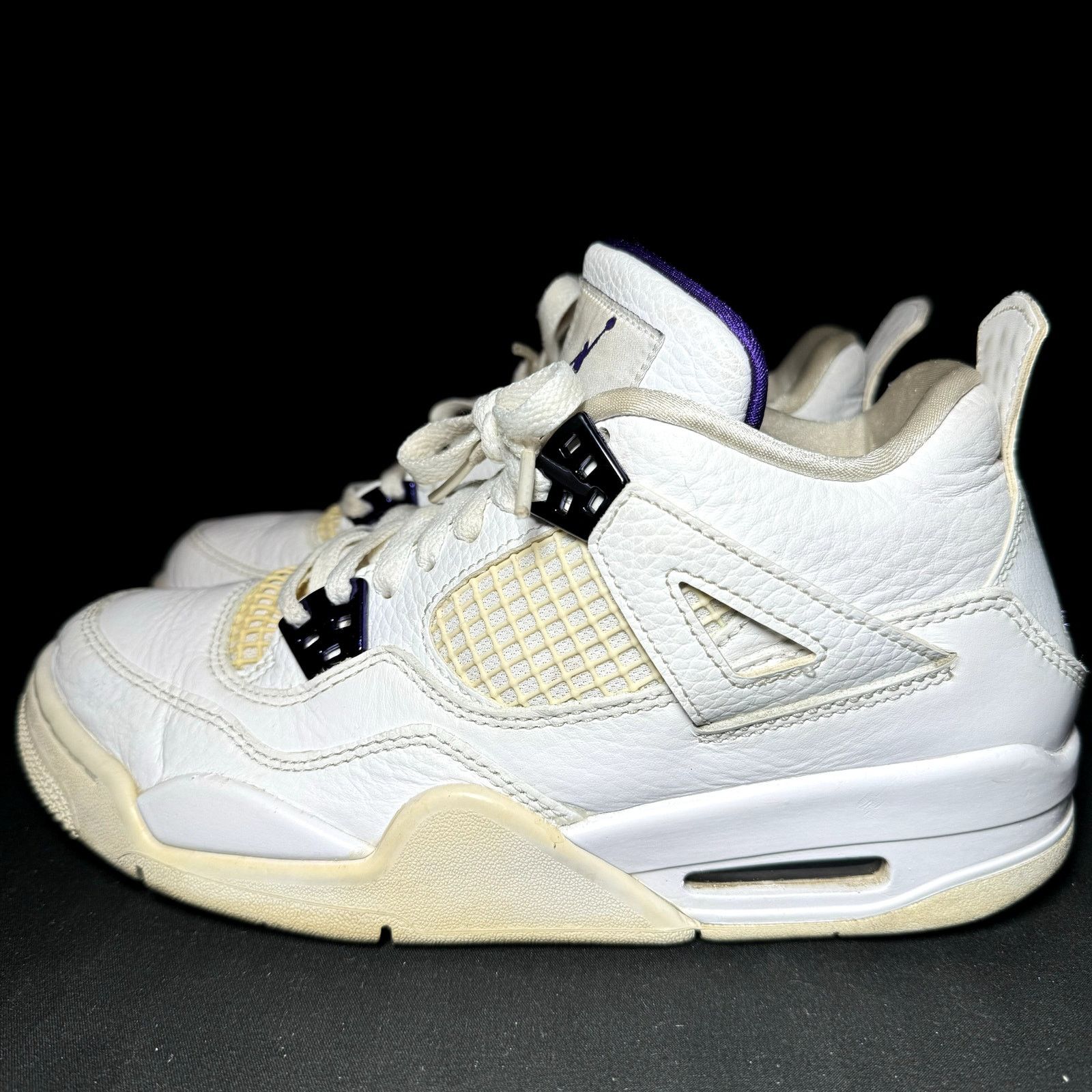 Jordan Brand × Nike Size 7 - Nike Air Jordan 4 Retro GS Purple Metallic Shoes Size US 7 / EU 40 - 8 Thumbnail