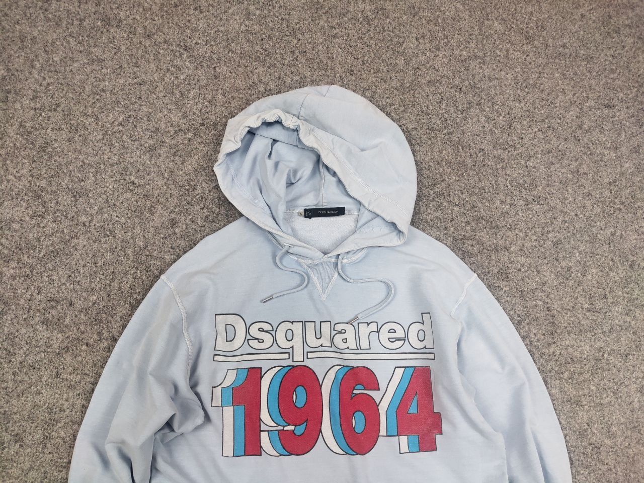 Dsquared2 Vintage 90's Dsquared authentic Logo Light Blue hoodie Size US S / EU 44-46 / 1 - 4 Thumbnail