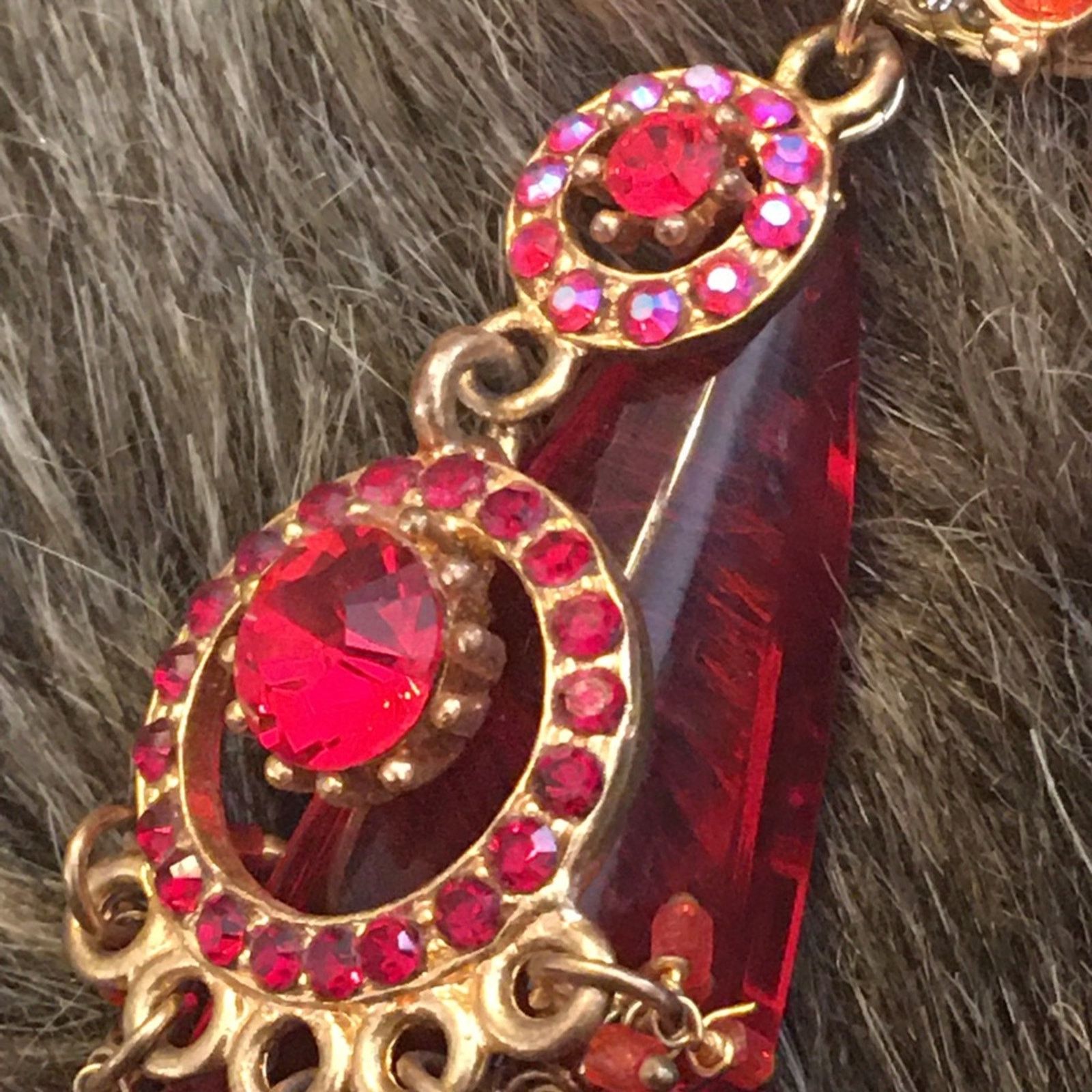 Vintage Vintage repurpose salvaged estate gem keychain Size ONE SIZE - 4 Thumbnail