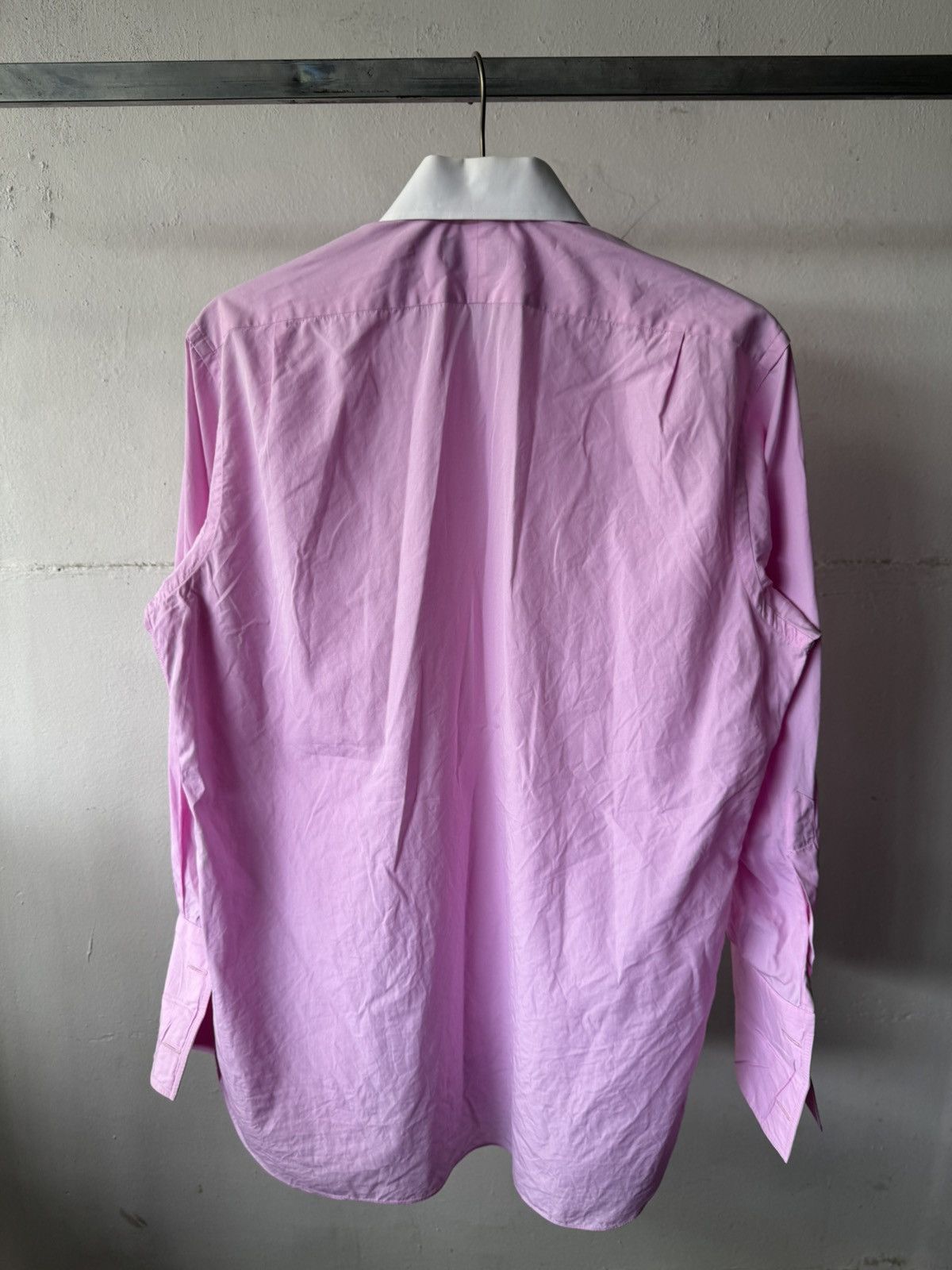 Ralph Lauren Men’s Purple Label Poplin French Cuff Formal Button Shirt Size US L / EU 52-54 / 3 - 9 Thumbnail
