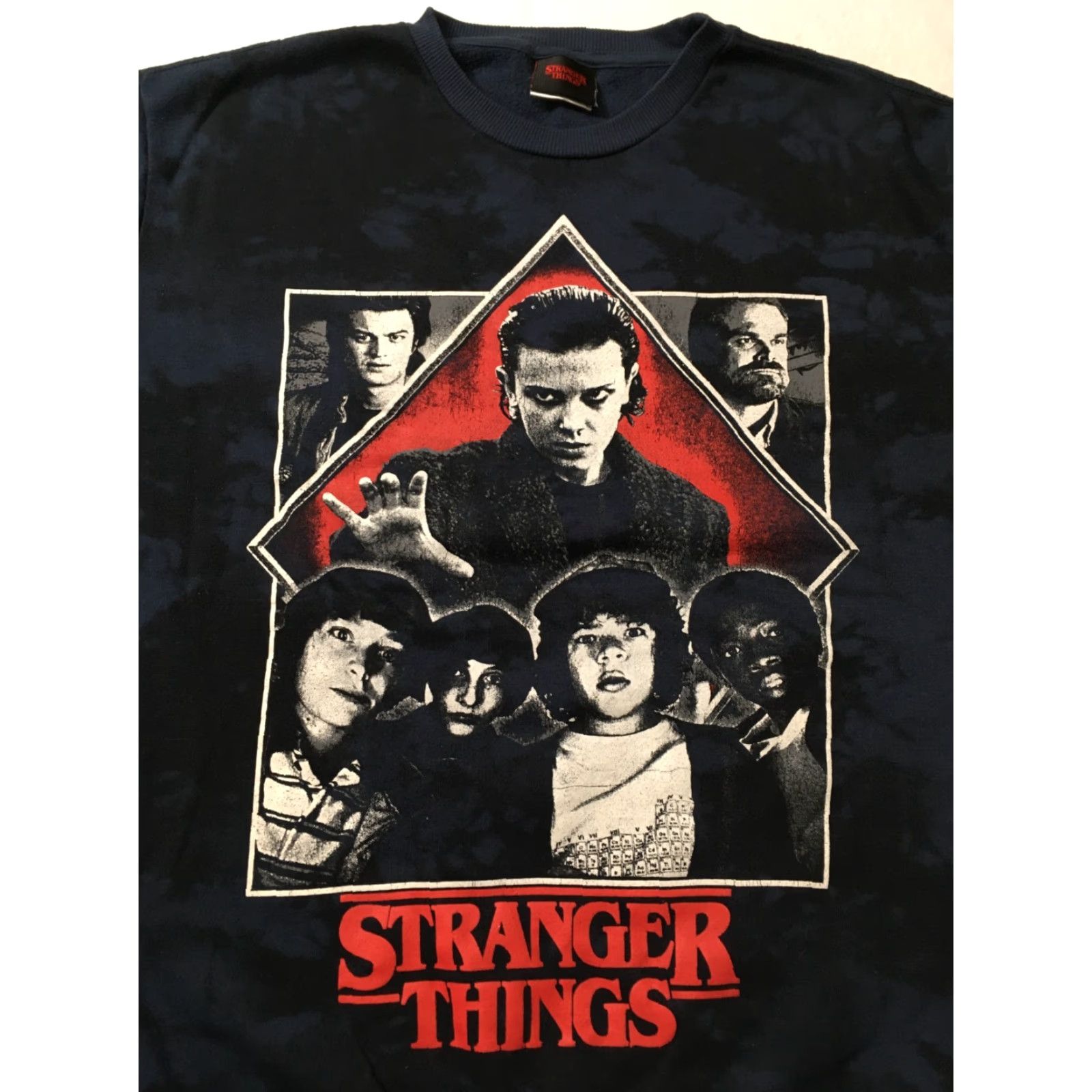 Vintage Stranger Things CREW 2XL Sweatshirt BLUE Logo Netflix Promo Size US XXL / EU 58 / 5 - 2 Thumbnail