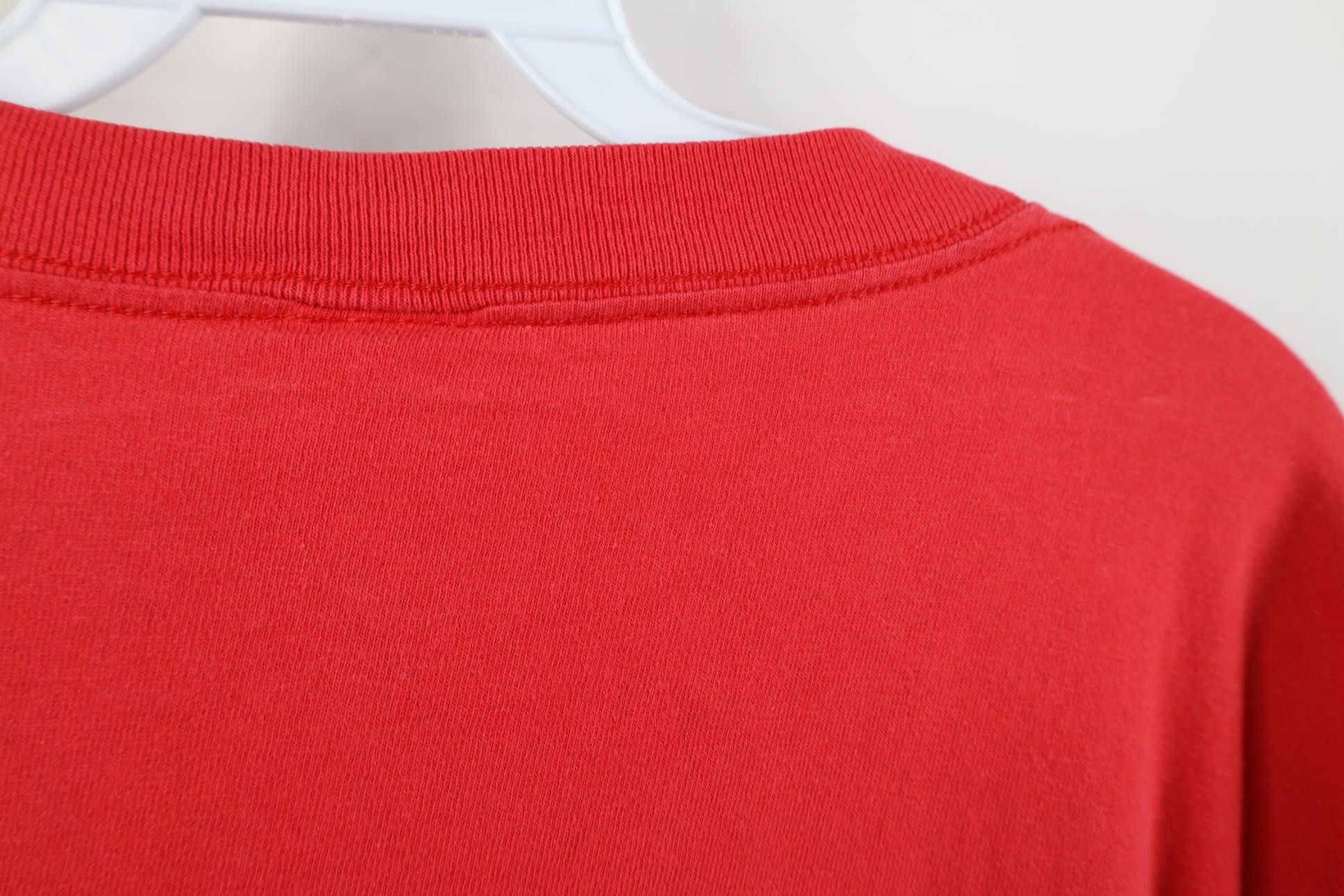 Vintage Vintage 90s Spell Script Ohio State University T-Shirt Red Size US L / EU 52-54 / 3 - 11 Thumbnail