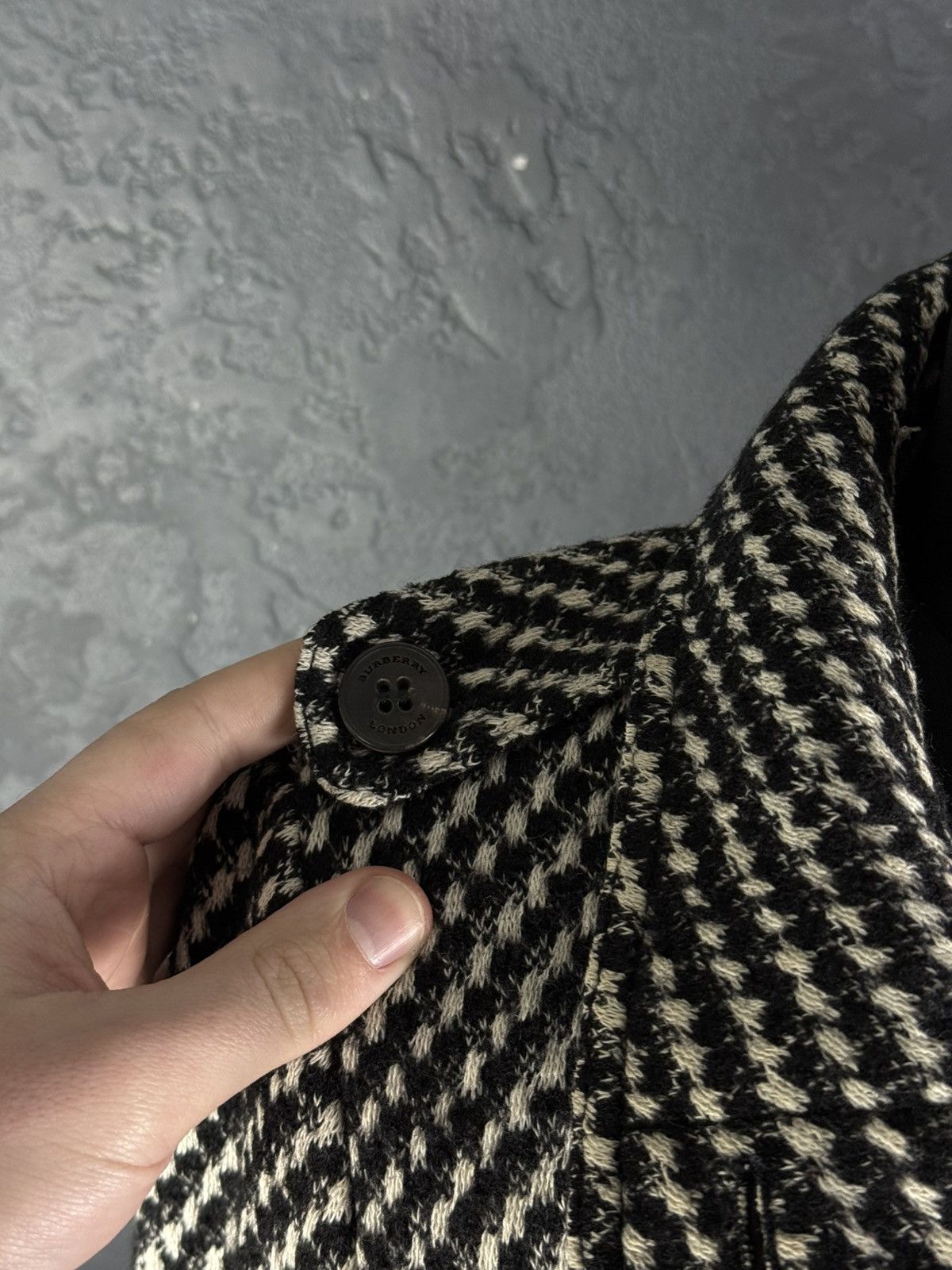Burberry Prorsum Burberry Prorsum Women’s Wool Coat Houndstooth Size M / US 6-8 / IT 42-44 - 8 Thumbnail