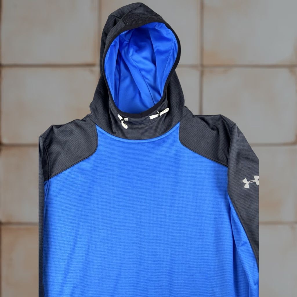 Under Armour Under Armour Hoodie Pullover Men XL Gray Solid Fleece Logo Sports Golf Cold Gear Reactor Size US XL / EU 56 / 4 - 1 Thumbnail