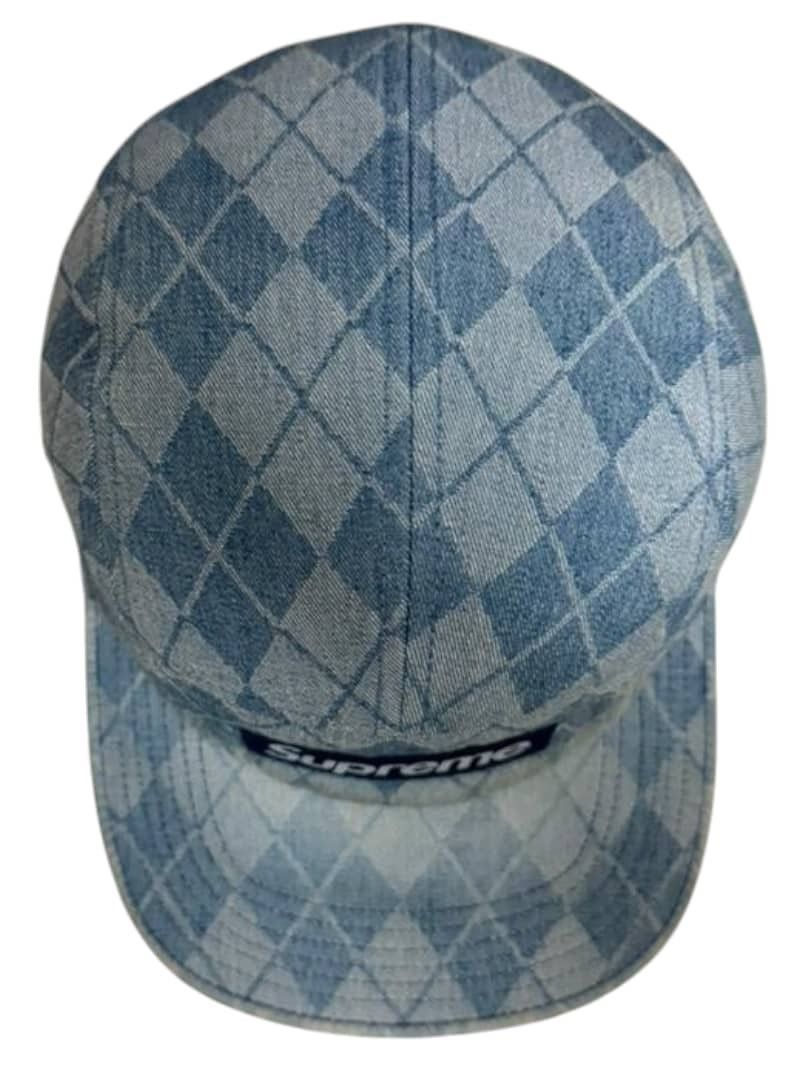 Supreme Supreme Denim Argyle Camp Cap Size ONE SIZE - 6 Thumbnail