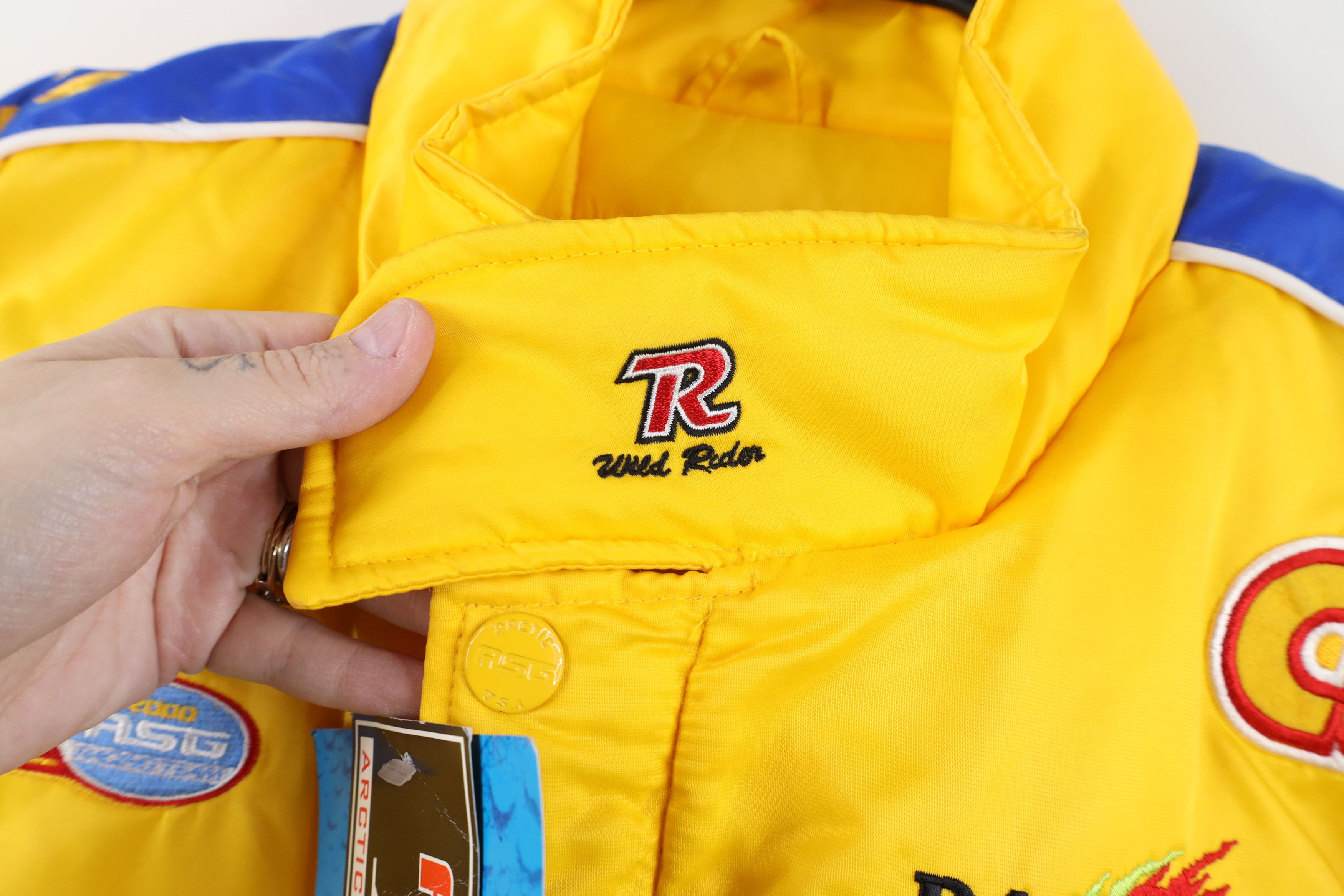 Vintage Deadstock Vintage Y2K 2000 Pit Crew Racing Puffer Jacket Size US XL / EU 56 / 4 - 4 Thumbnail