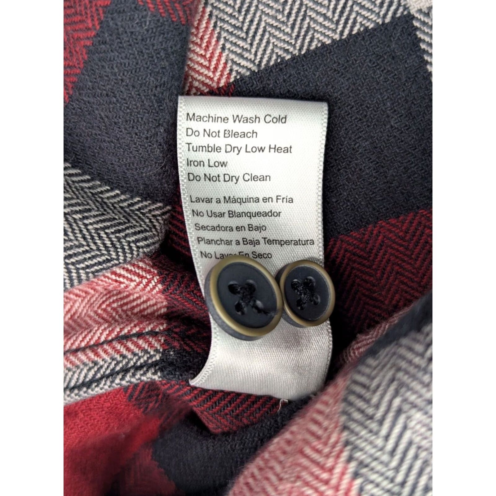 Vintage JACHS Flannel Red & Black Plaid Long Sleeve Button Shirt M Men Charter Outdoor Collar Shirt Size US M / EU 48-50 / 2 - 4 Thumbnail