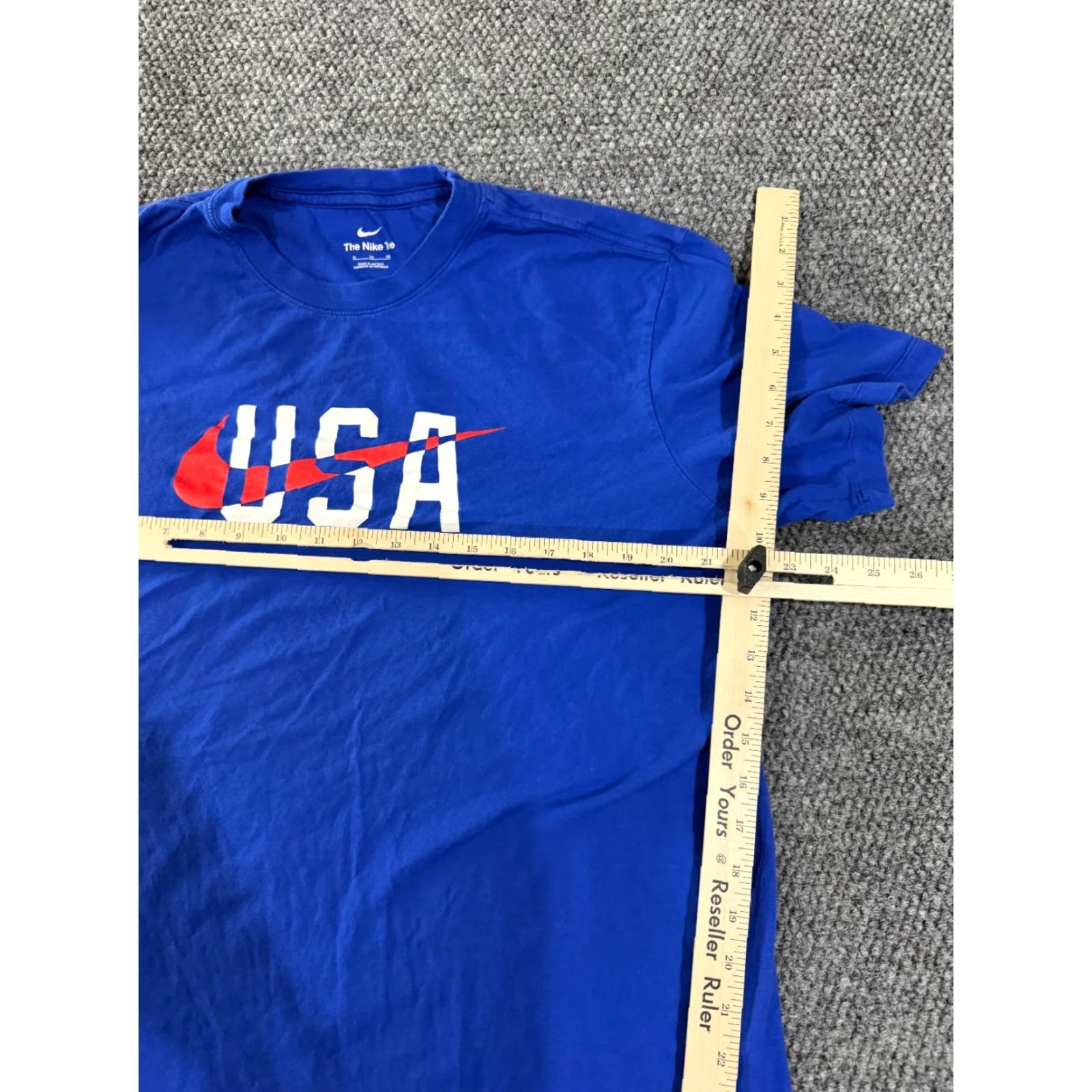 Nike Nike T Shirt Mens XL Blue USA Olympics Swoosh Athletic Graphic Crew Neck Short Sleeve Nike Dri-Fit Regular Fit Cotton Jersey Logo Size US XL / EU 56 / 4 - 6 Thumbnail