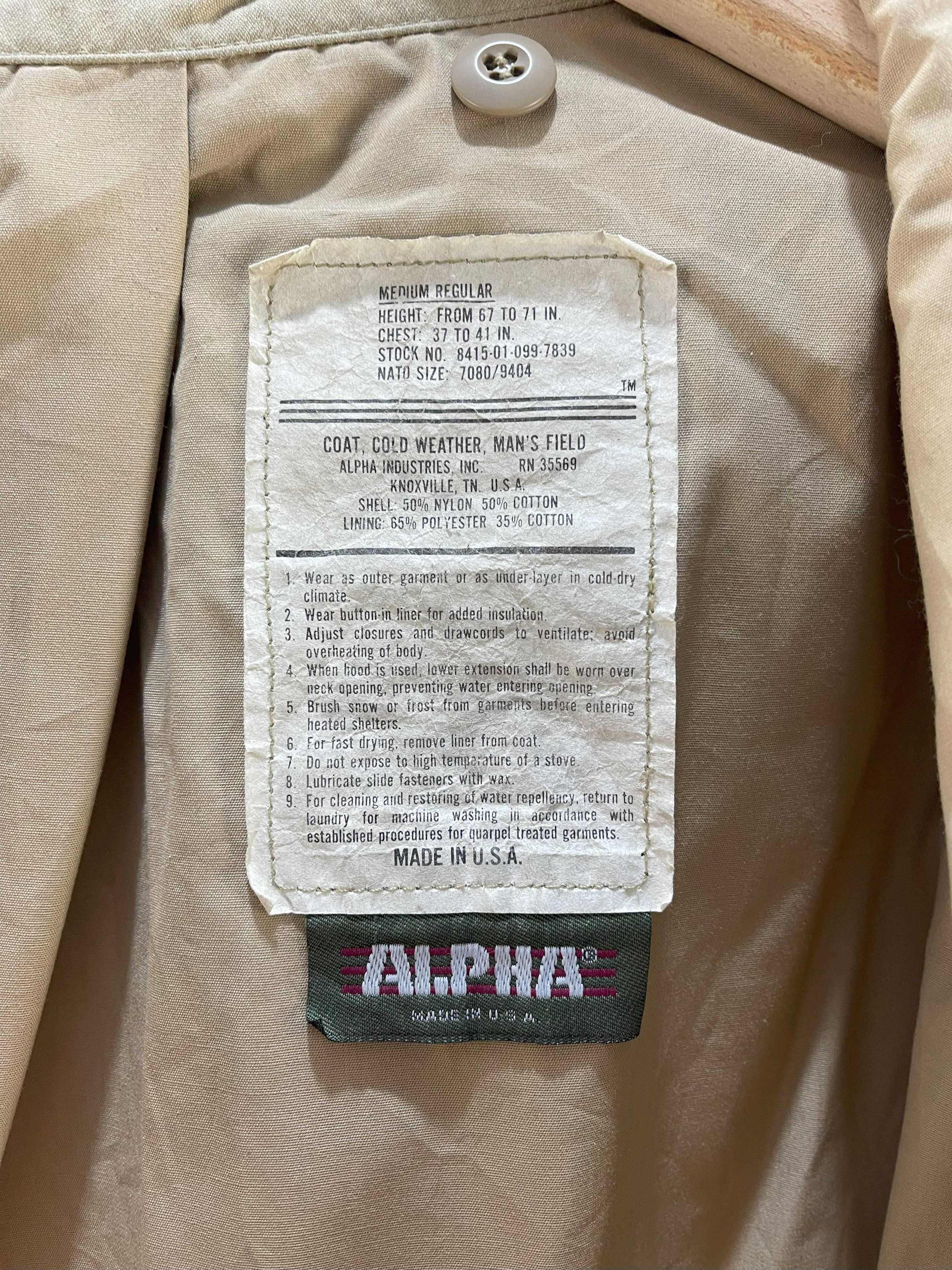Alpha Industries Vintage Alpha Industries Knoxville Military Jacket Size US M / EU 48-50 / 2 - 16 Thumbnail