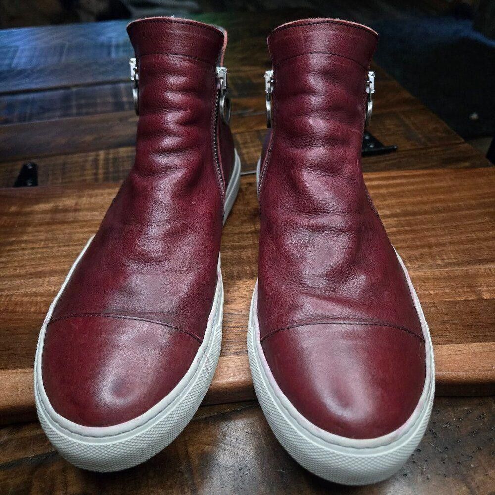 Designer Florentini + Baker Bret Sneaker Womens Size 7 Leather DS1 Size US 7 / IT 37 - 2 Thumbnail