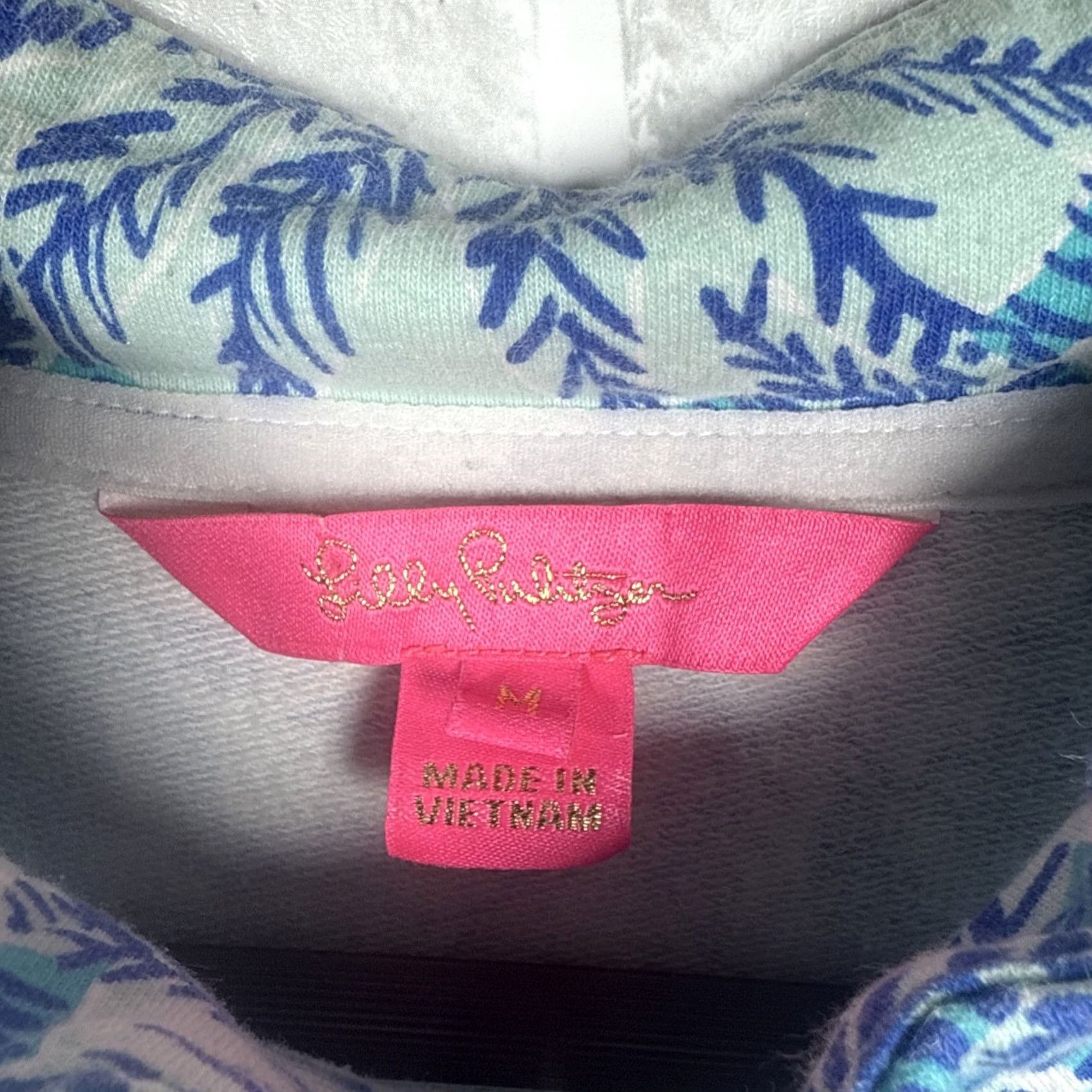 Lilly Pulitzer Lilly Pulitzer Blue Half Zip Pullover Womens Size M Size M / US 6-8 / IT 42-44 - 3 Thumbnail