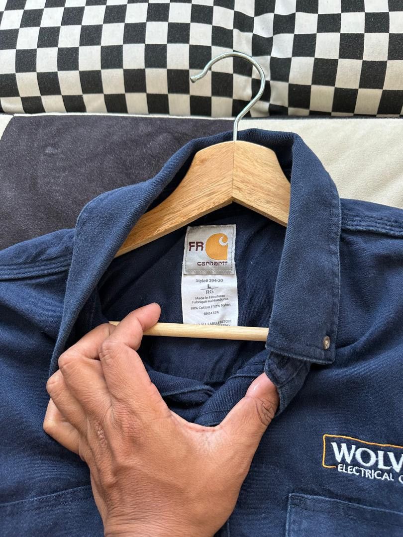 Carhartt × Vintage VINTAGE CARHARTT FR WORKSHIRT Size US L / EU 52-54 / 3 - 2 Thumbnail