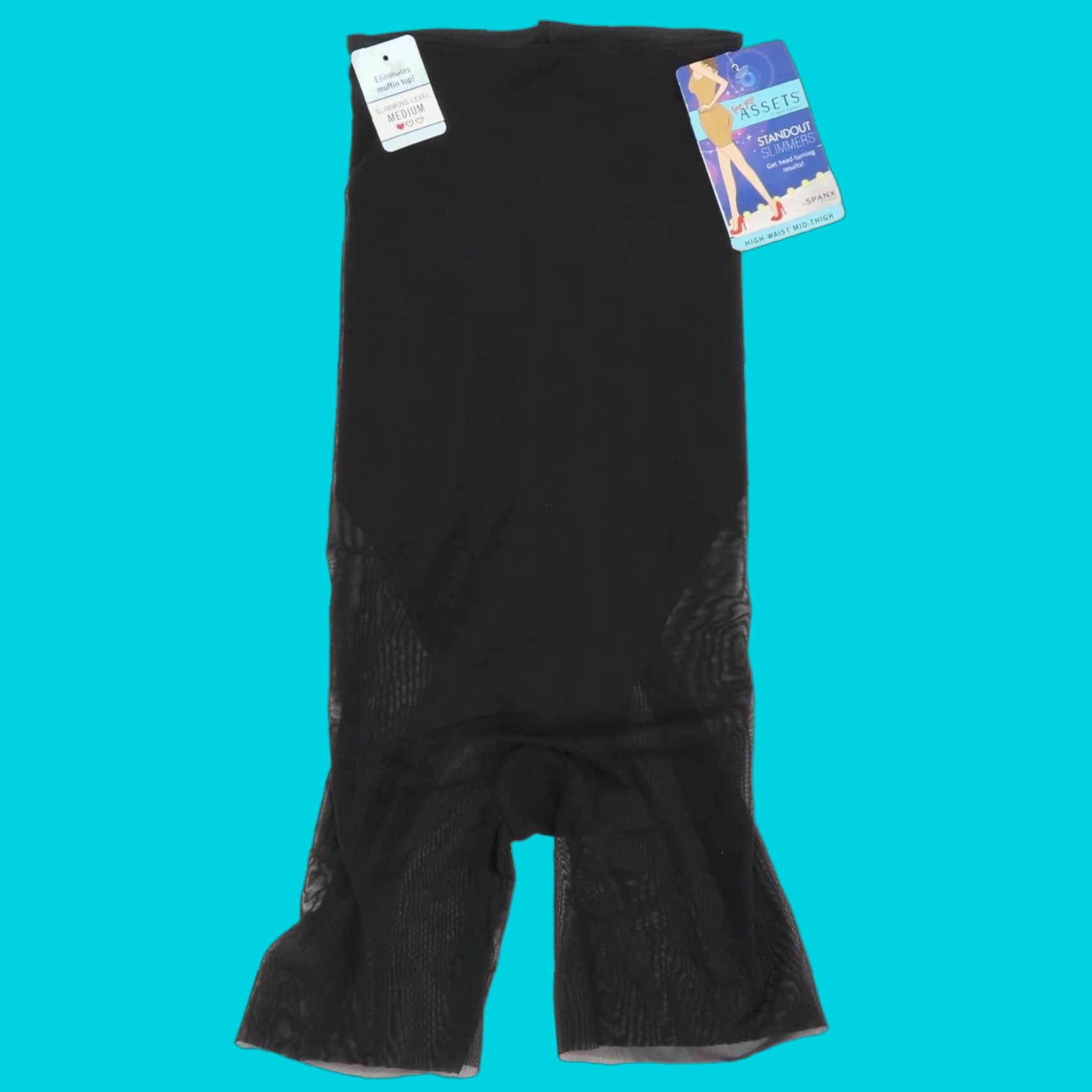 Spanx SPANX Assets Womens Small Black High Waist Shapewear Shorts NEW Size 28" / US 6 / IT 42 - 1 Thumbnail