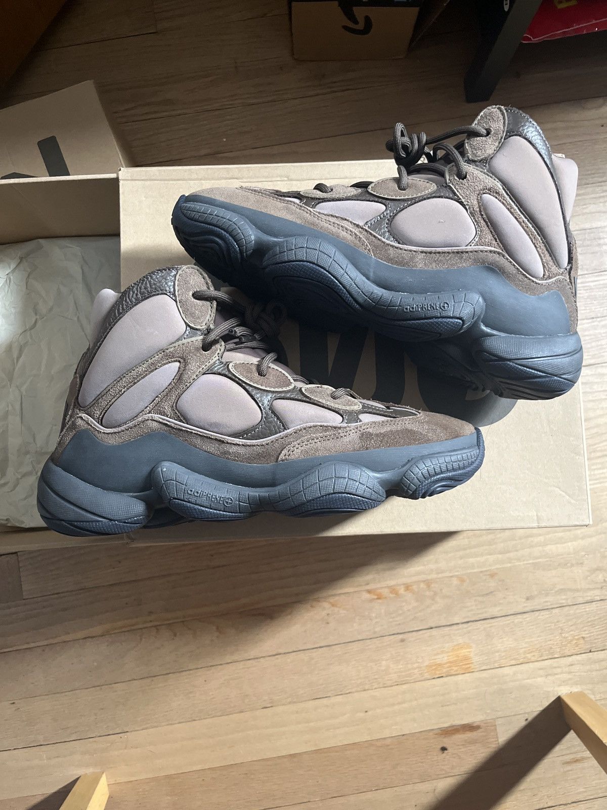 Adidas × Kanye West Adidas Yeezy 500 high ‘Taupe Black’ 2022 Size US 10 / EU 43 - 1 Thumbnail