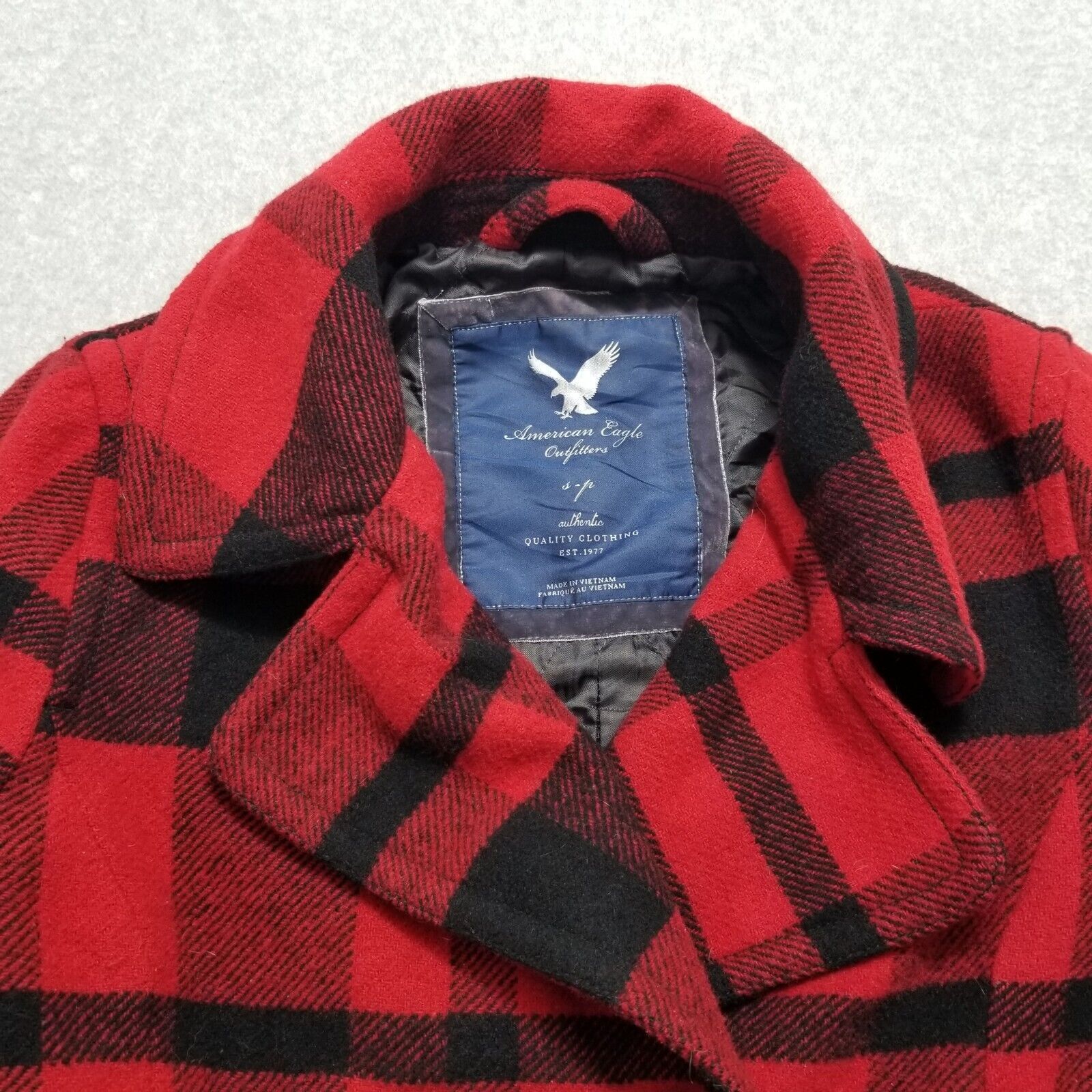 American Eagle Outfitters American Eagle Coat Jacket Womens Small Plaid Pockets Short Size S / US 4 / IT 40 - 4 Thumbnail