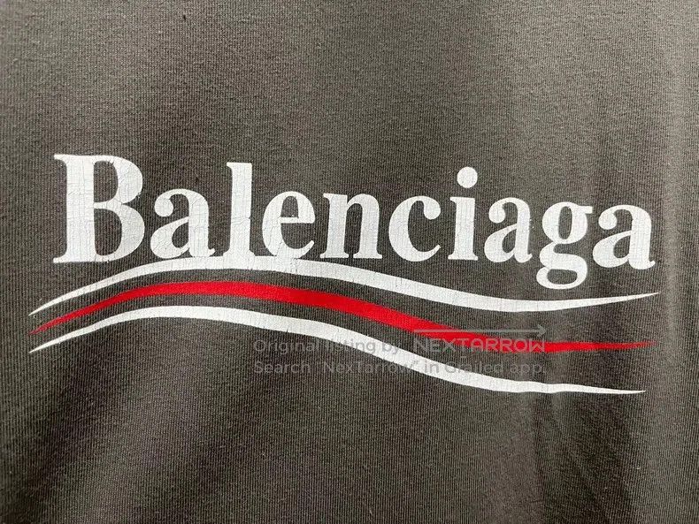Balenciaga Balenciaga FW22 Gray Distressed Print Tee. Size US XXS / EU 40 - 4 Thumbnail