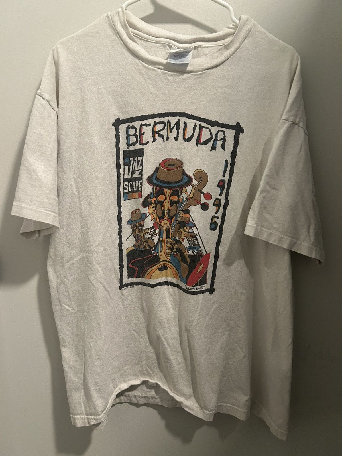 1991 Bermuda jazz festival tee