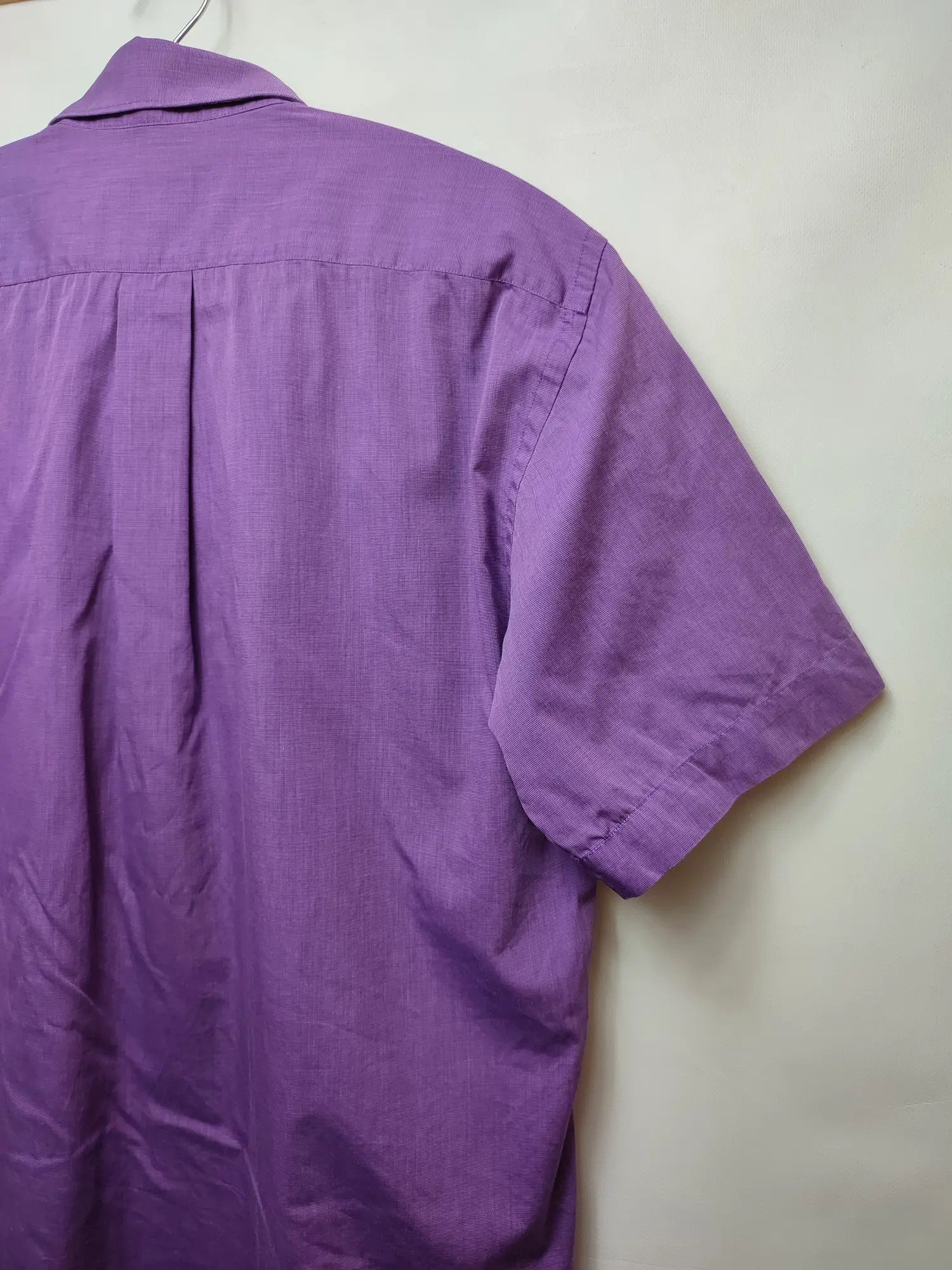 Designer × Kenzo × Vintage Kenzo Homme Purple Short sleeve button shirt Size US M / EU 48-50 / 2 - 4 Thumbnail