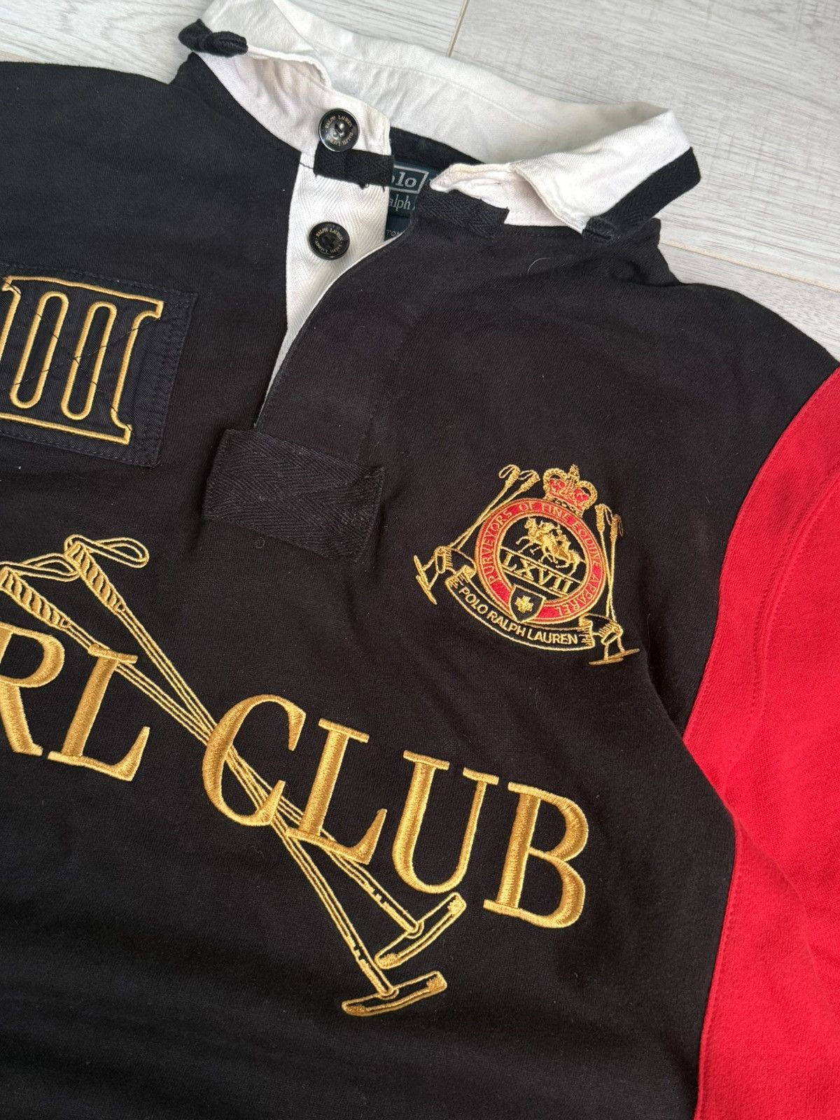 Polo Ralph Lauren Polo Ralph Lauren vintage Rugby Shirt PRL Club Size US L / EU 52-54 / 3 - 3 Thumbnail