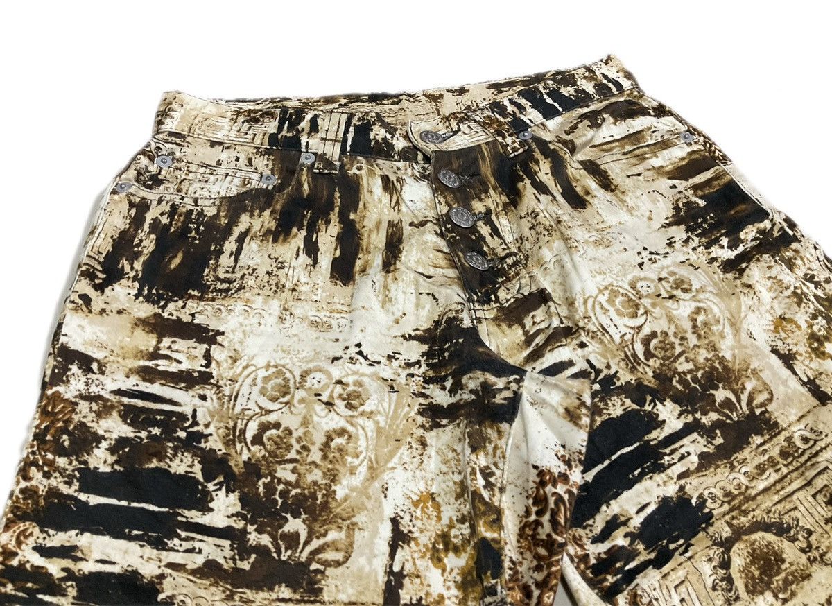 If Six Was Nine × Japanese Brand × Tornado Mart 🔥Y2K Archived Tornado Mart Flare Pants Tribal Acid JPG Size US 28 / EU 44 - 3 Thumbnail