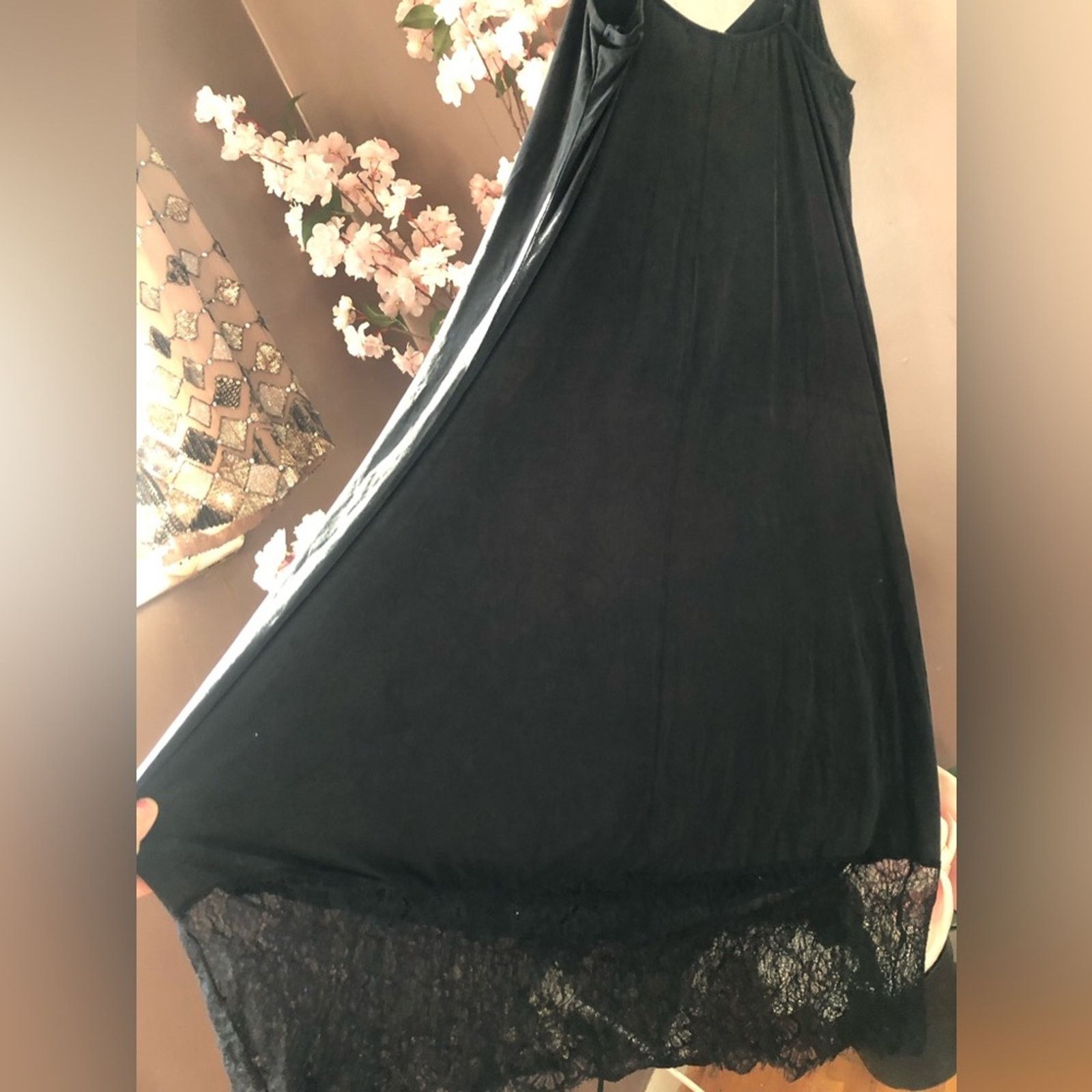 Other LONG Maxi lace bottom dress. SilkY Eri+Ali (Anthropologie) Size S / US 4 / IT 40 - 9 Thumbnail