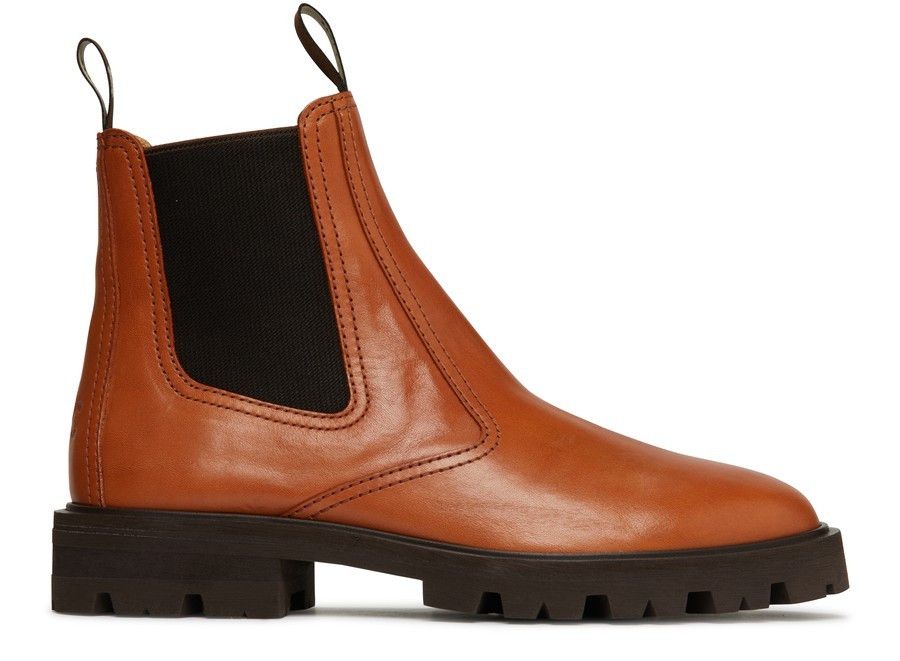 o1bcso1str0924 Margaret Chelsea Boot in Calfskin in Honey