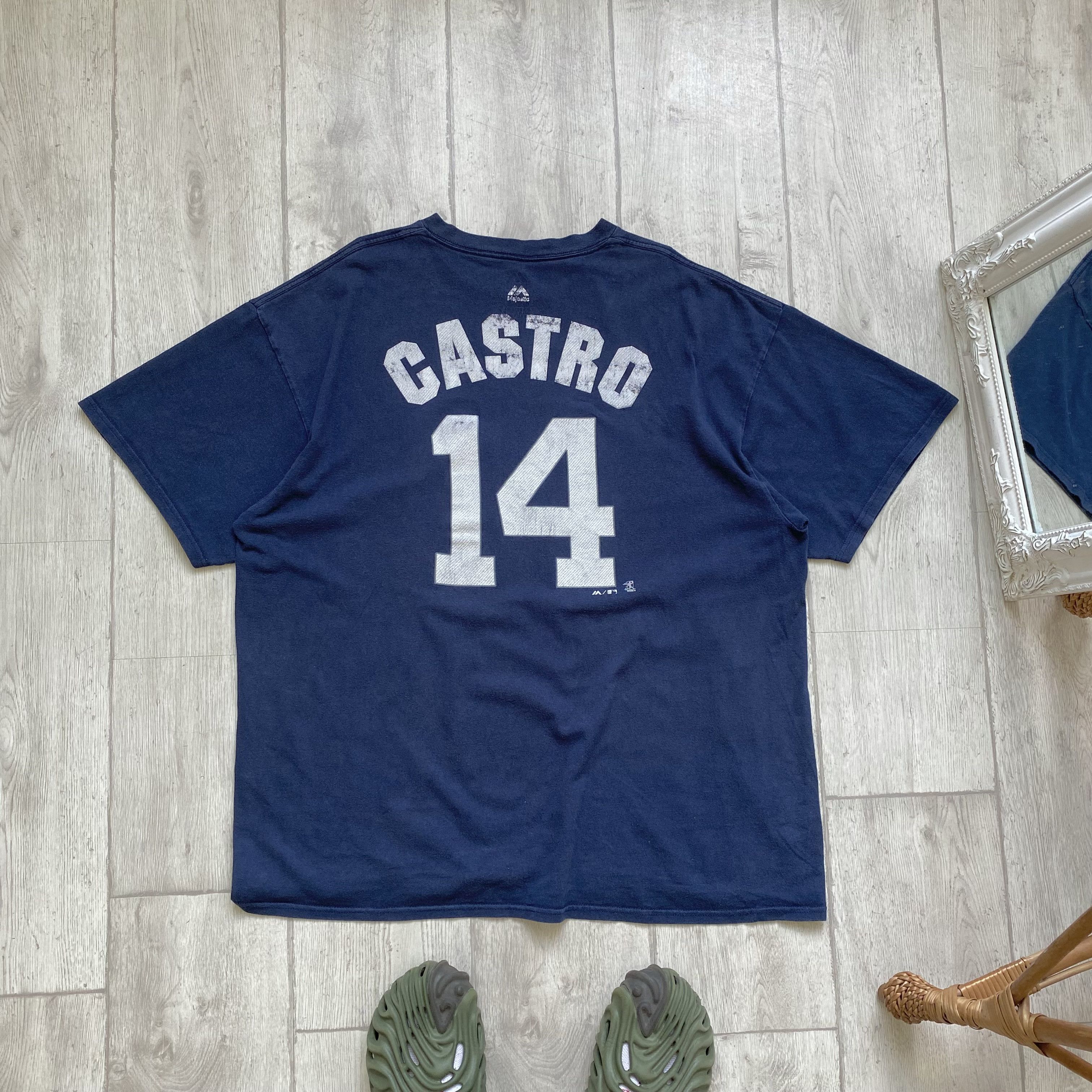 Majestic ⚾️Vintage Majestic New York Yankees Tee player #14 Castro Size US XL / EU 56 / 4 - 3 Thumbnail