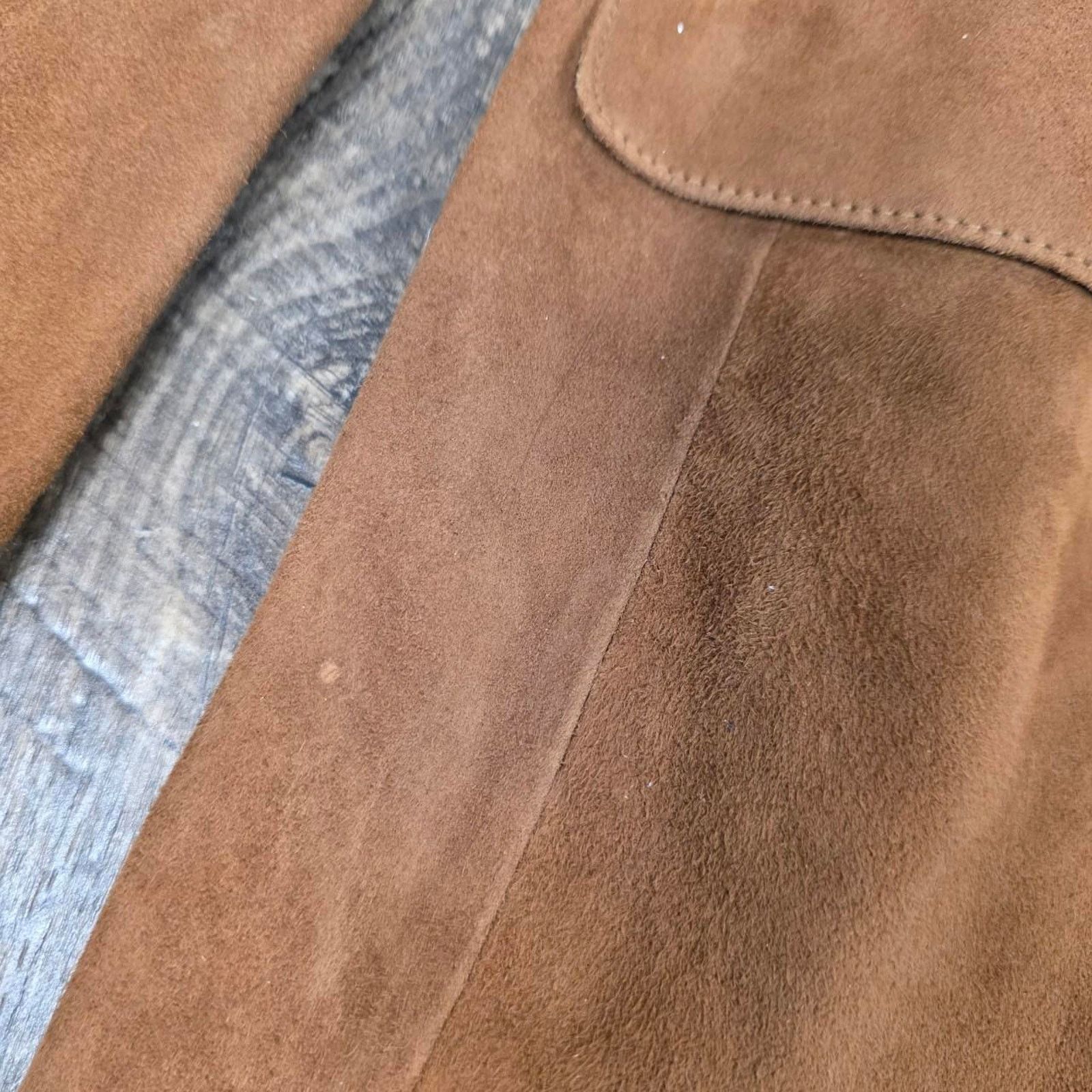 Tasso Elba × Vintage Suede Vintage Leather Blazer Men’s 50 Size 50R - 6 Thumbnail