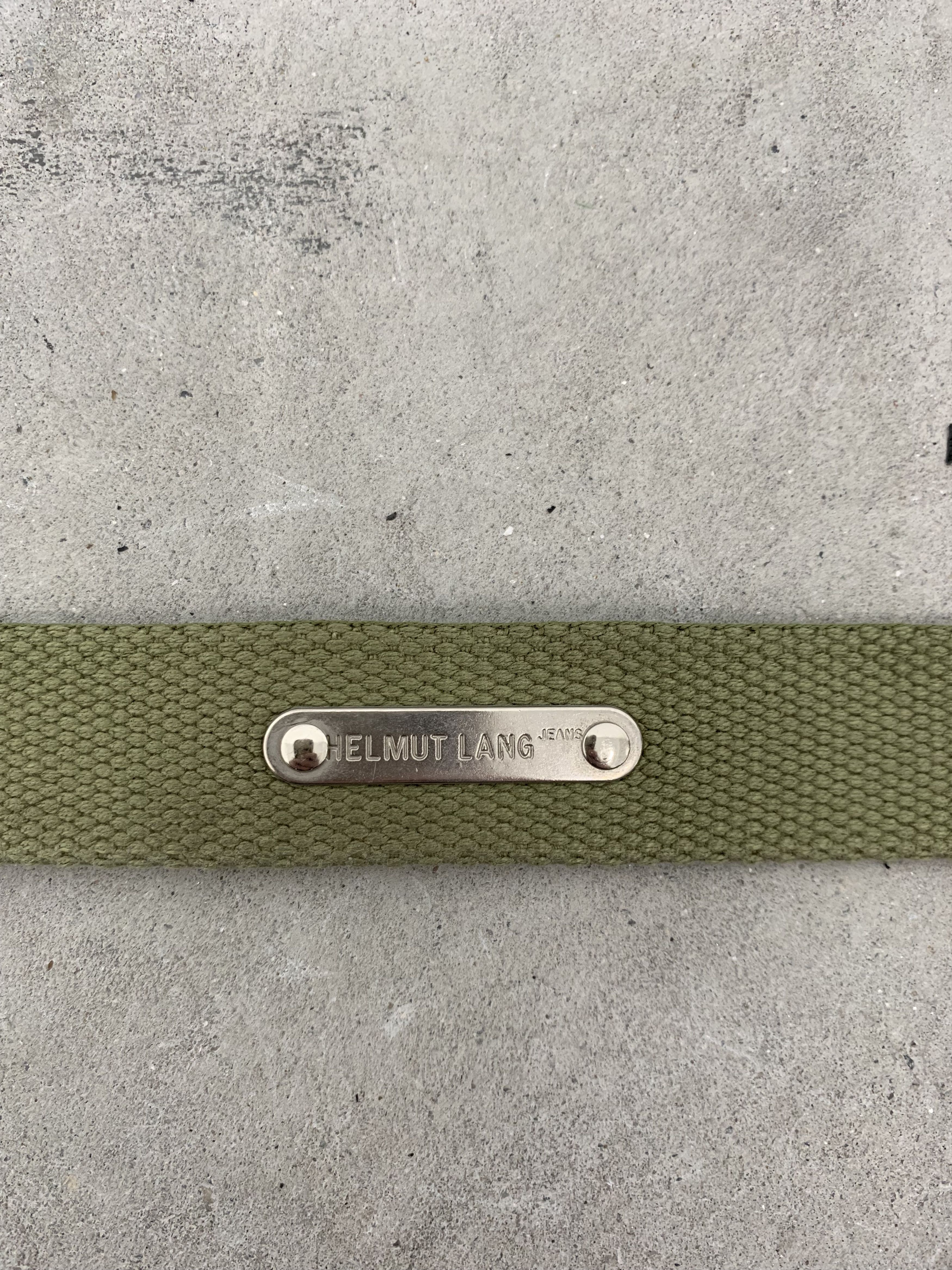 Helmut Lang HELMUT LANG 1998 CANVAS BELT Size 34 - 6 Thumbnail