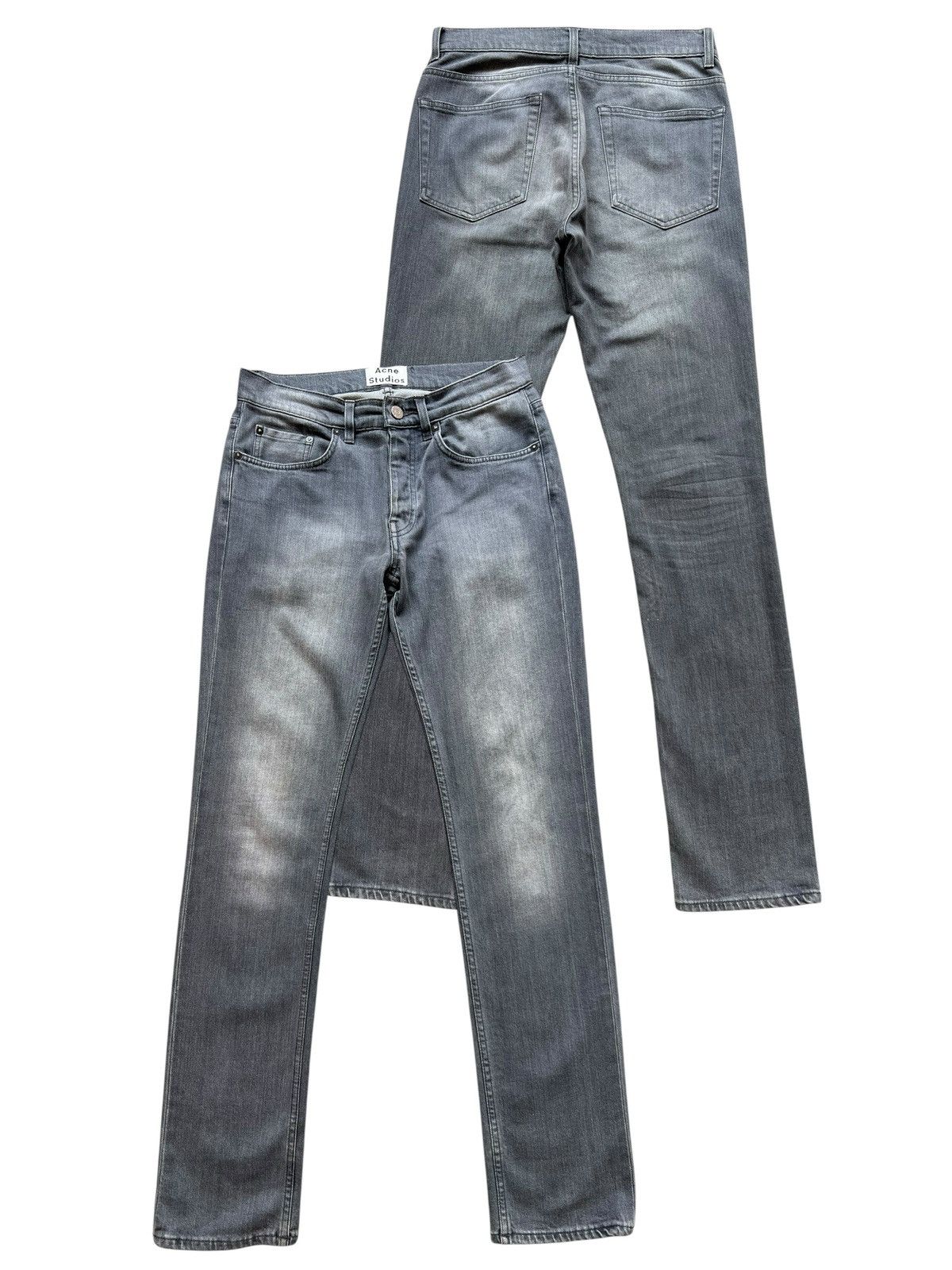 Acne Studios Straight Cut Grey Denim Jeans 31x33