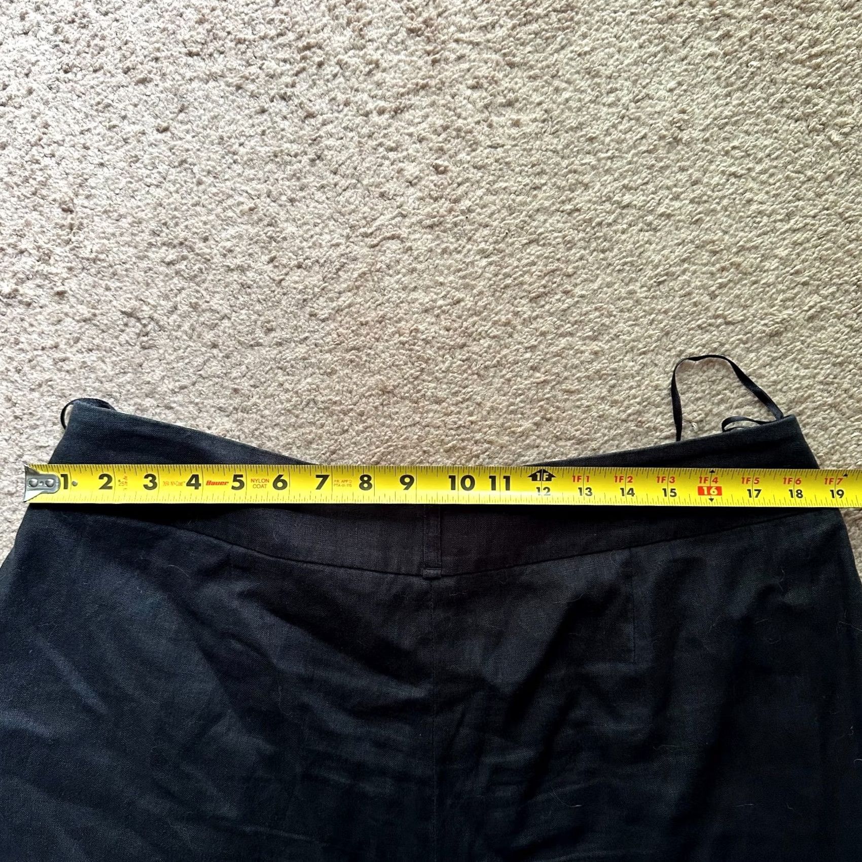 Jones New York Jones New York Pants Womens 16 38x25 Capri 100% Linen Cuffed Black Pockets Size 38" / US 16 / IT 52 - 6 Thumbnail