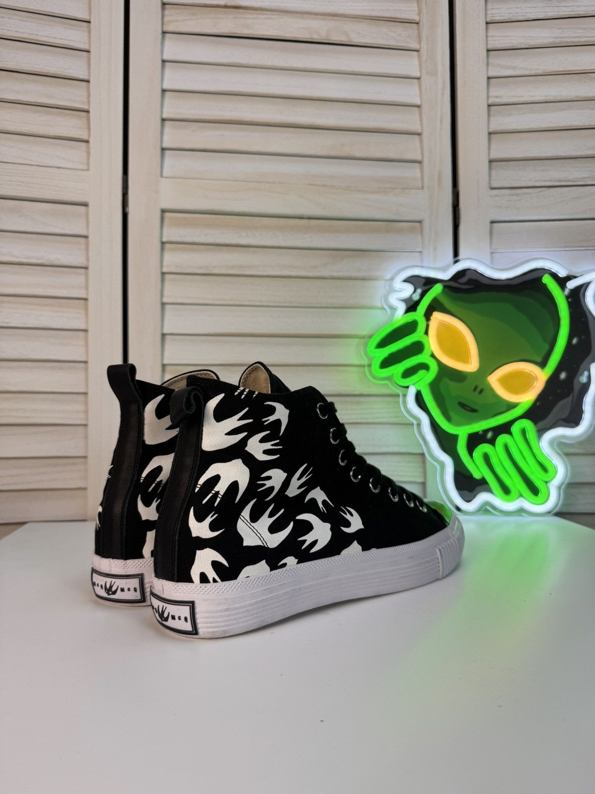 Alexander McQueen McQ Alexander McQueen Swallow Vulc High Sneakers | EU 42 Size US 8 / EU 41 - 2 Thumbnail