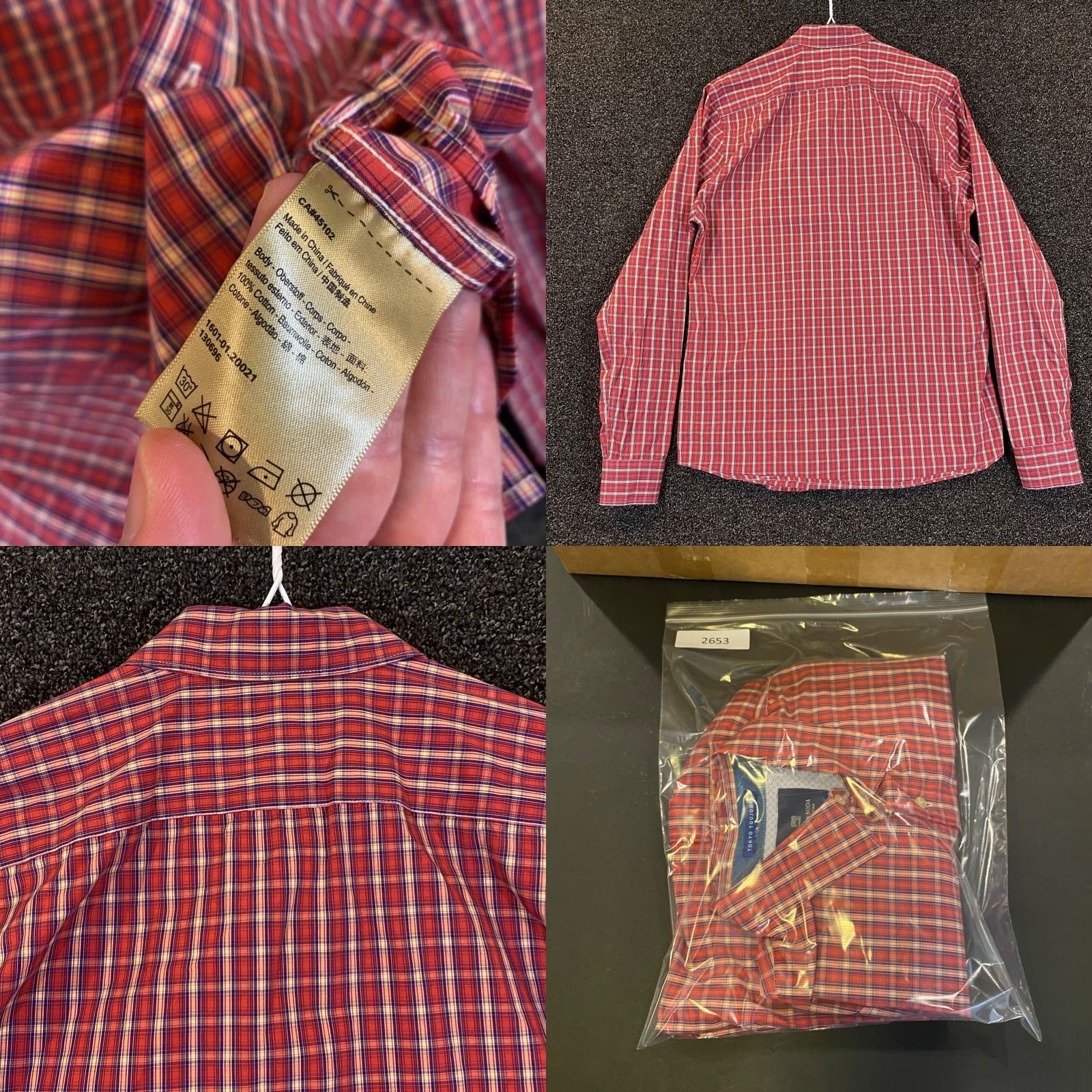 Scotch & Soda SCOTCH & SODA Tokyo Toujours Mens L Shirt Collared Checkered Pocketed Multicolor 100% Cotton Regular Size US L / EU 52-54 / 3 - 8 Thumbnail