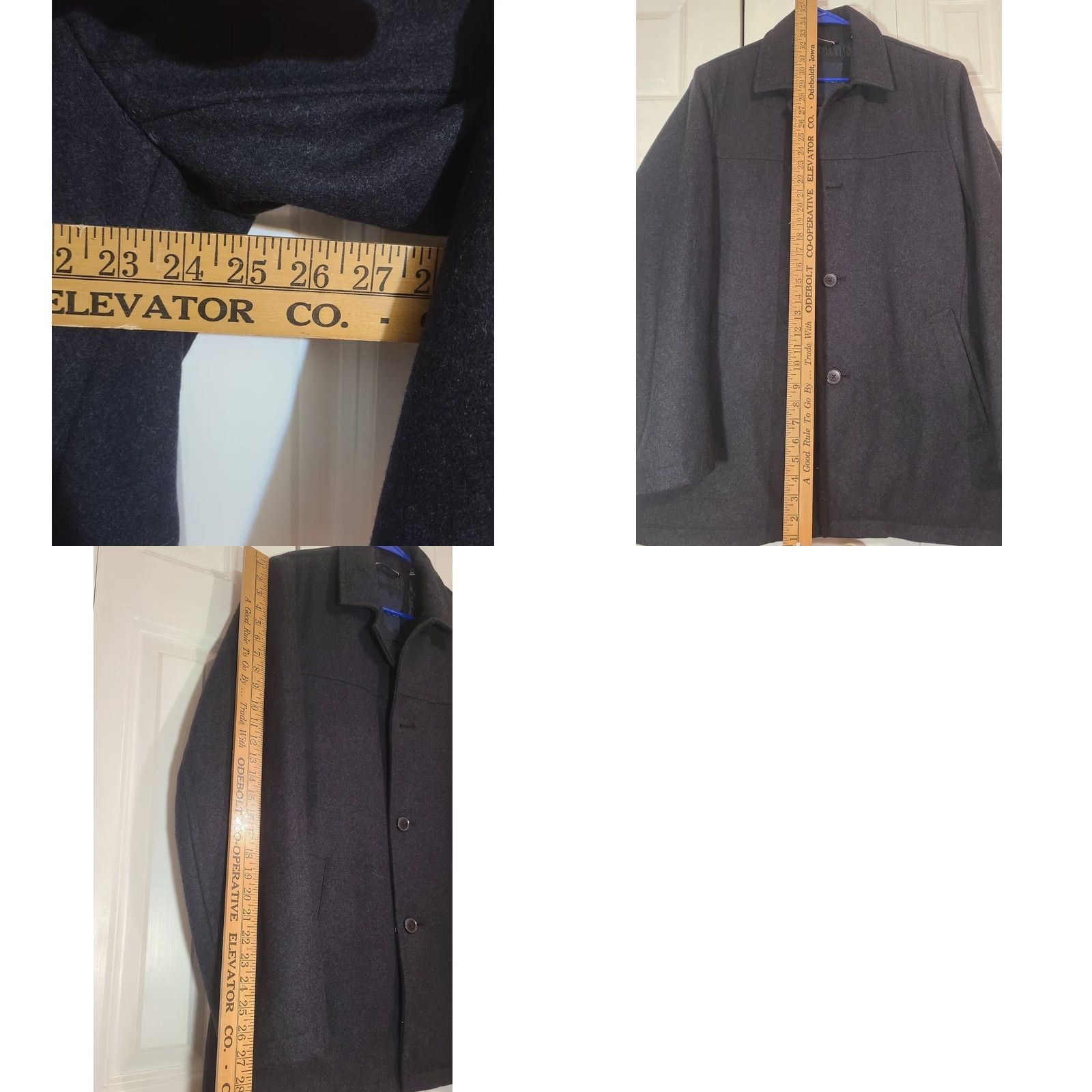 Tommy Hilfiger Tommy Hilfiger Mens Jacket Pea Coat Black Size L Cardigan? No, Jacket. Size US L / EU 52-54 / 3 - 8 Thumbnail