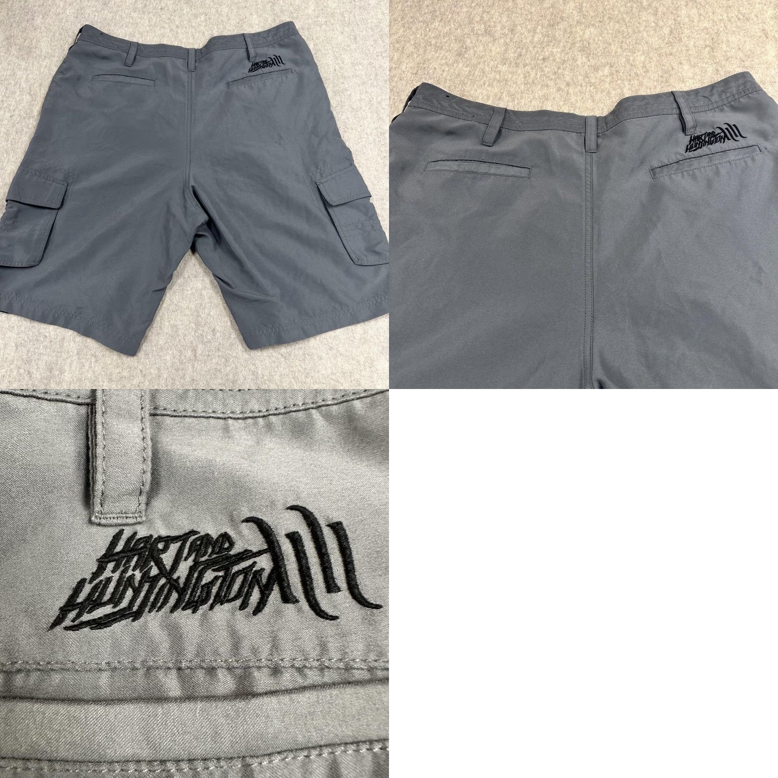 Vintage Hart and Huntington Gray Shorts Mens 36 Polyester Cargo Utility Pockets Skate Urban 36 Mens Gray Shorts Hart and Huntington Cargo Shorts 36 Mens Gray Size US 36 / EU 52 - 9 Thumbnail