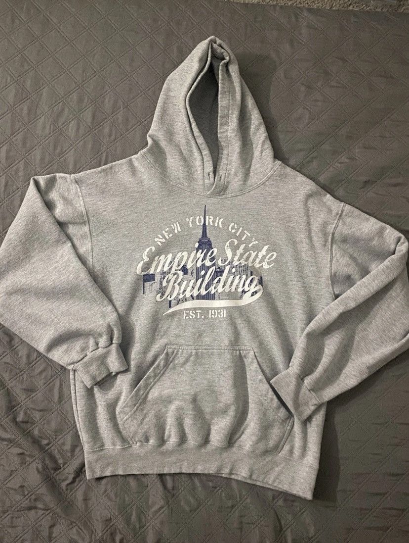 Other Baggy Sleeve Grey Hoddie With New York Print Size US M / EU 48-50 / 2 - 1 Thumbnail