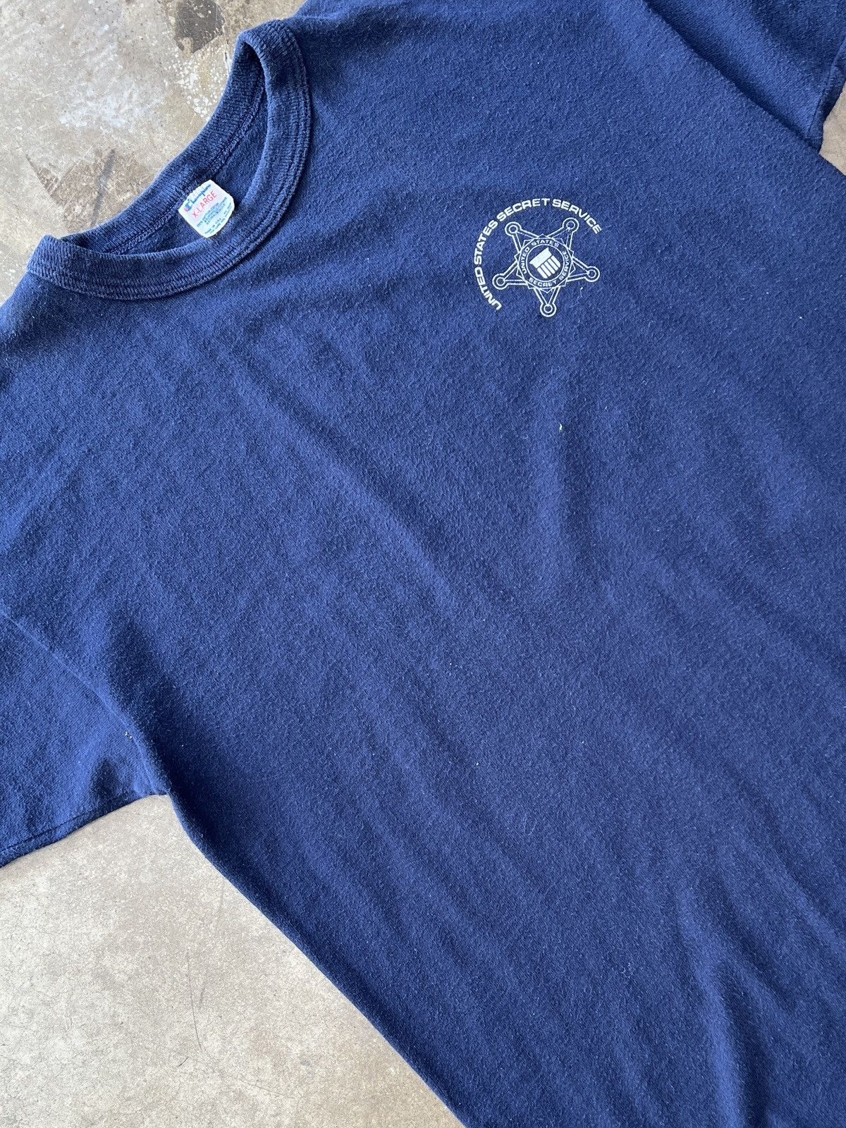 Champion × Vintage Vintage Champion US Secret Service Single Stitch Tee XL Size US XL / EU 56 / 4 - 1 Thumbnail