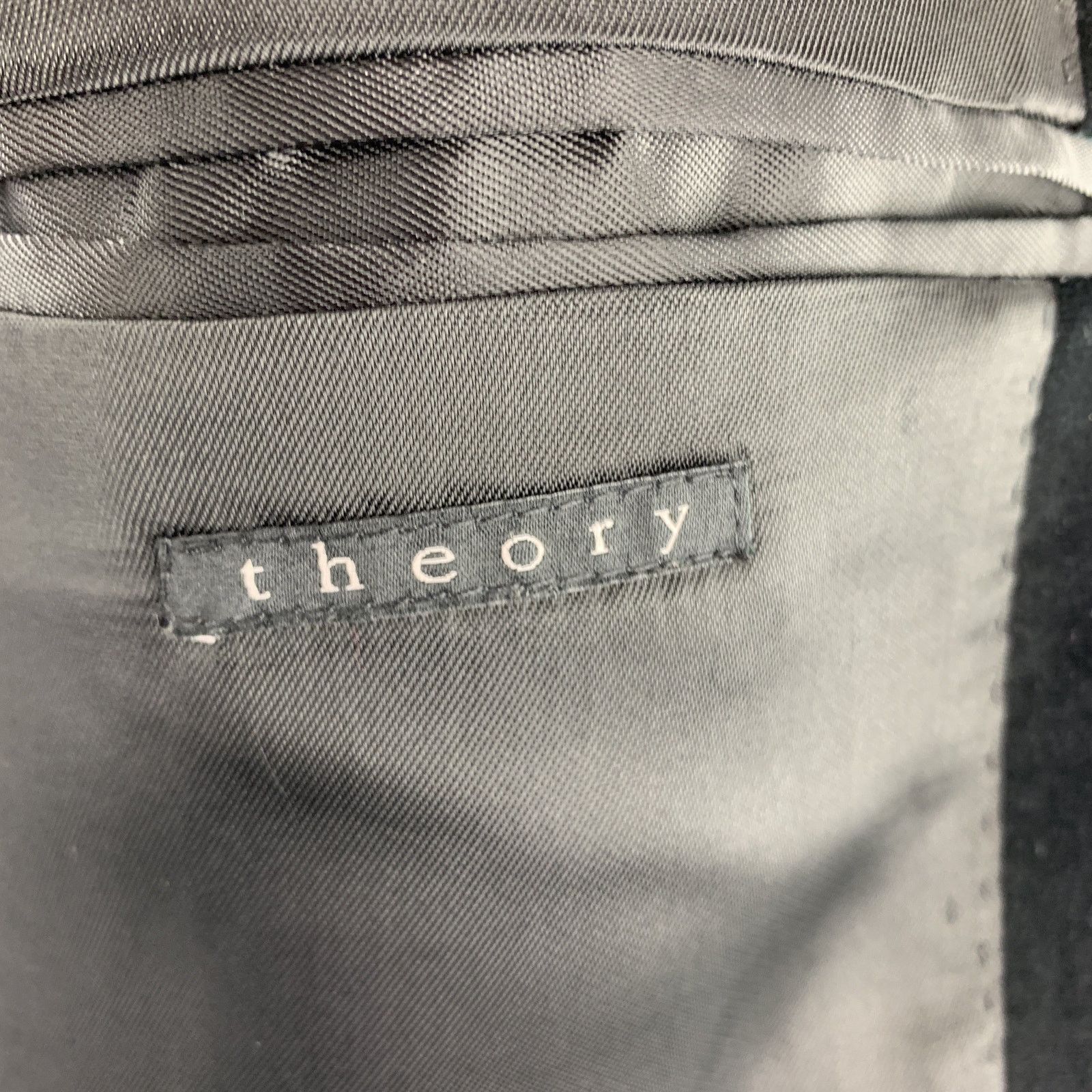 Theory THEORY Size 38 Black Cotton Velvet Notch Lapel Sport Coat Size 38R - 5 Thumbnail
