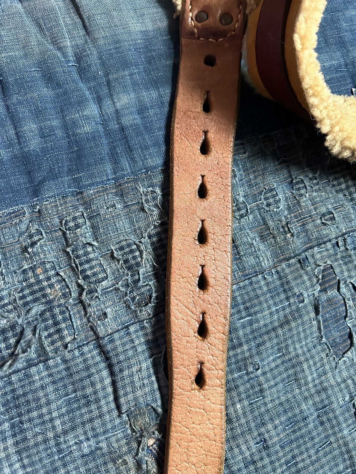 Kapital × Kapital Kountry kapital Boa fleece Belt - Beige Size ONE SIZE - 8 Thumbnail