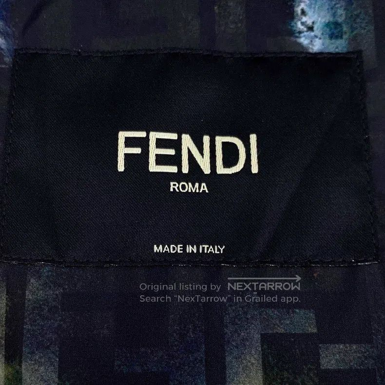 Fendi Fendi Black splattered ink logo letter full-print hooded l Size US M / EU 48-50 / 2 - 5 Thumbnail