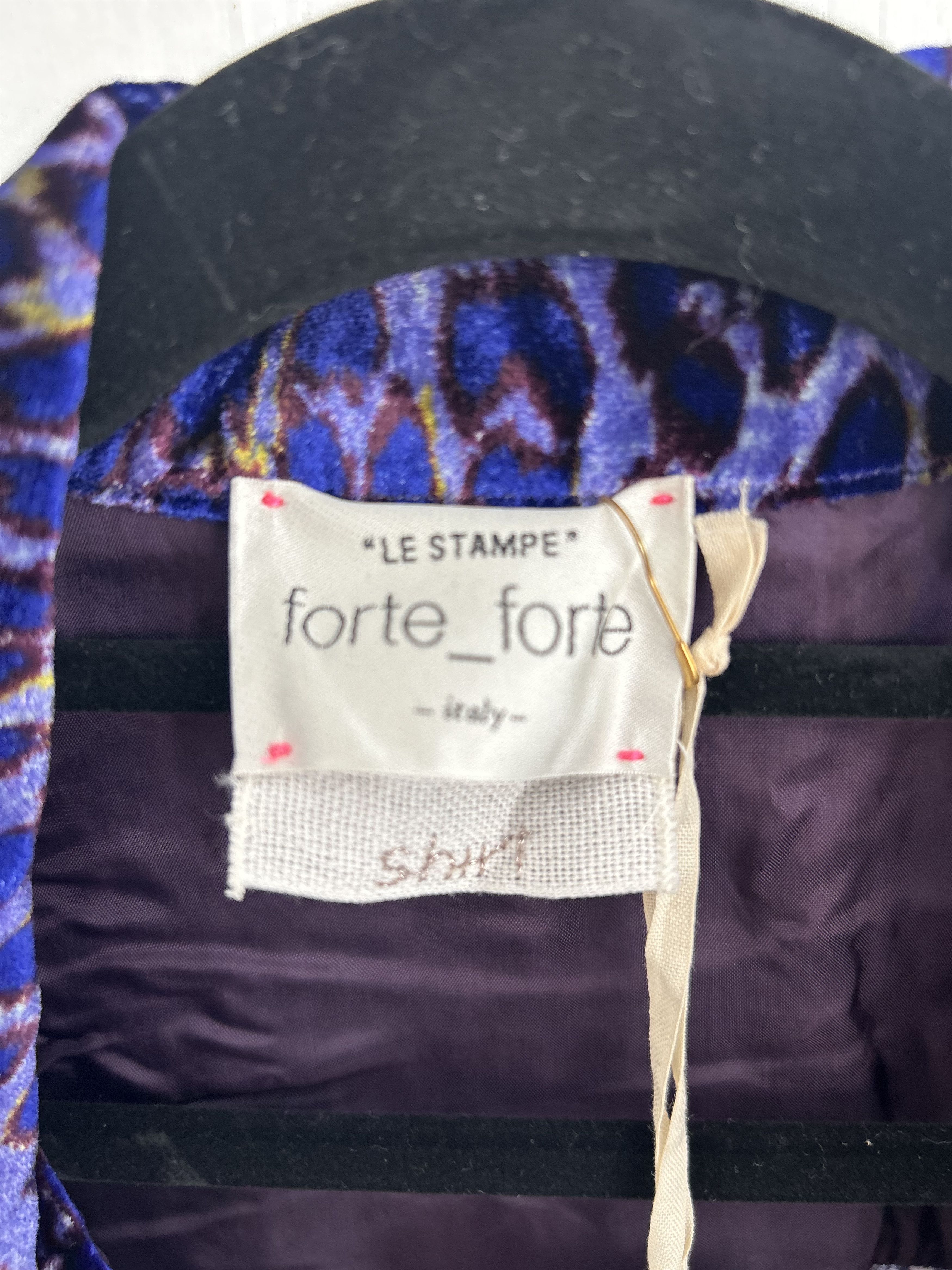 forte_forte Forte Forte purple animal print long sleeve shirt Size M / US 6-8 / IT 42-44 - 3 Thumbnail