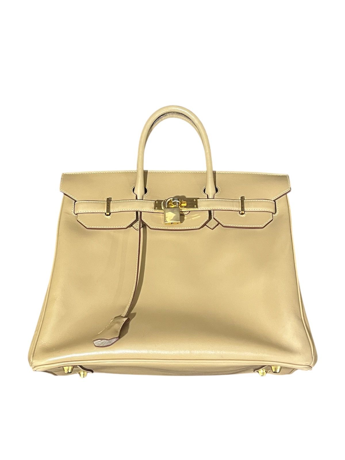 Custom Hand Made Leather “Birkin” Handbag Made in Italy