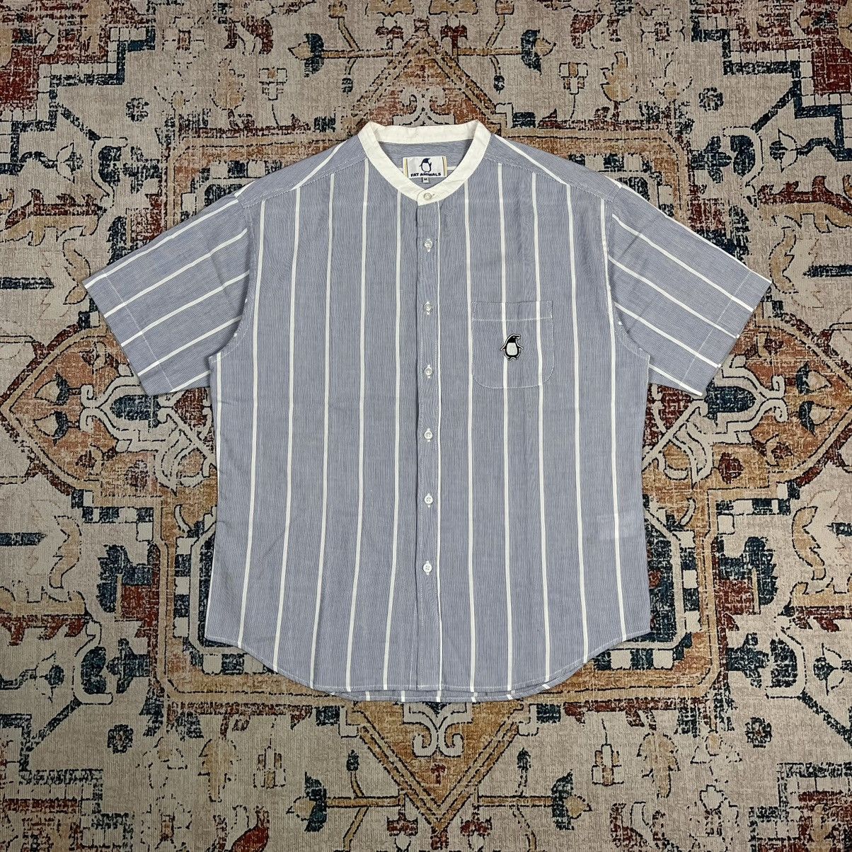 Issey Miyake Fat Animals Stripe Shirt Shanghai Colar Size US M / EU 48-50 / 2 - 1 Thumbnail