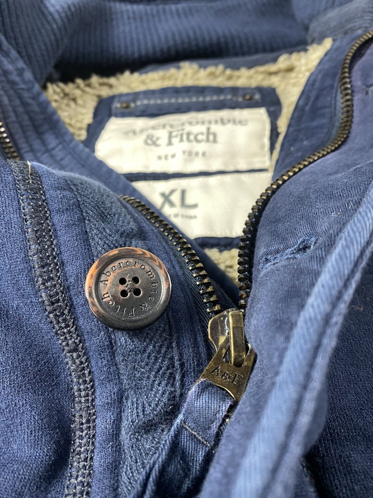 Abercrombie & Fitch Abercrombie If Six Was Nine LGB Vibe Fur Zip Hoodie Jacket Size US XL / EU 56 / 4 - 6 Thumbnail