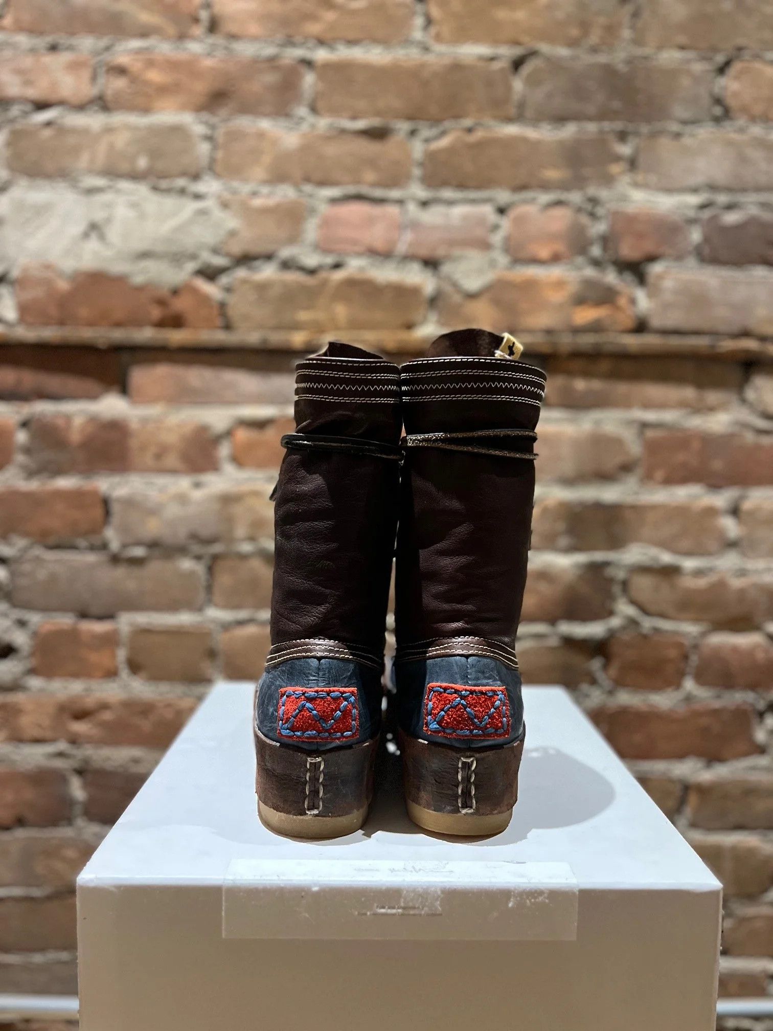 Visvim Visvim Decoy Duck Boot Alu-Folk – Blue/Brown – Size US 8 Size US 8 / EU 41 - 6 Thumbnail