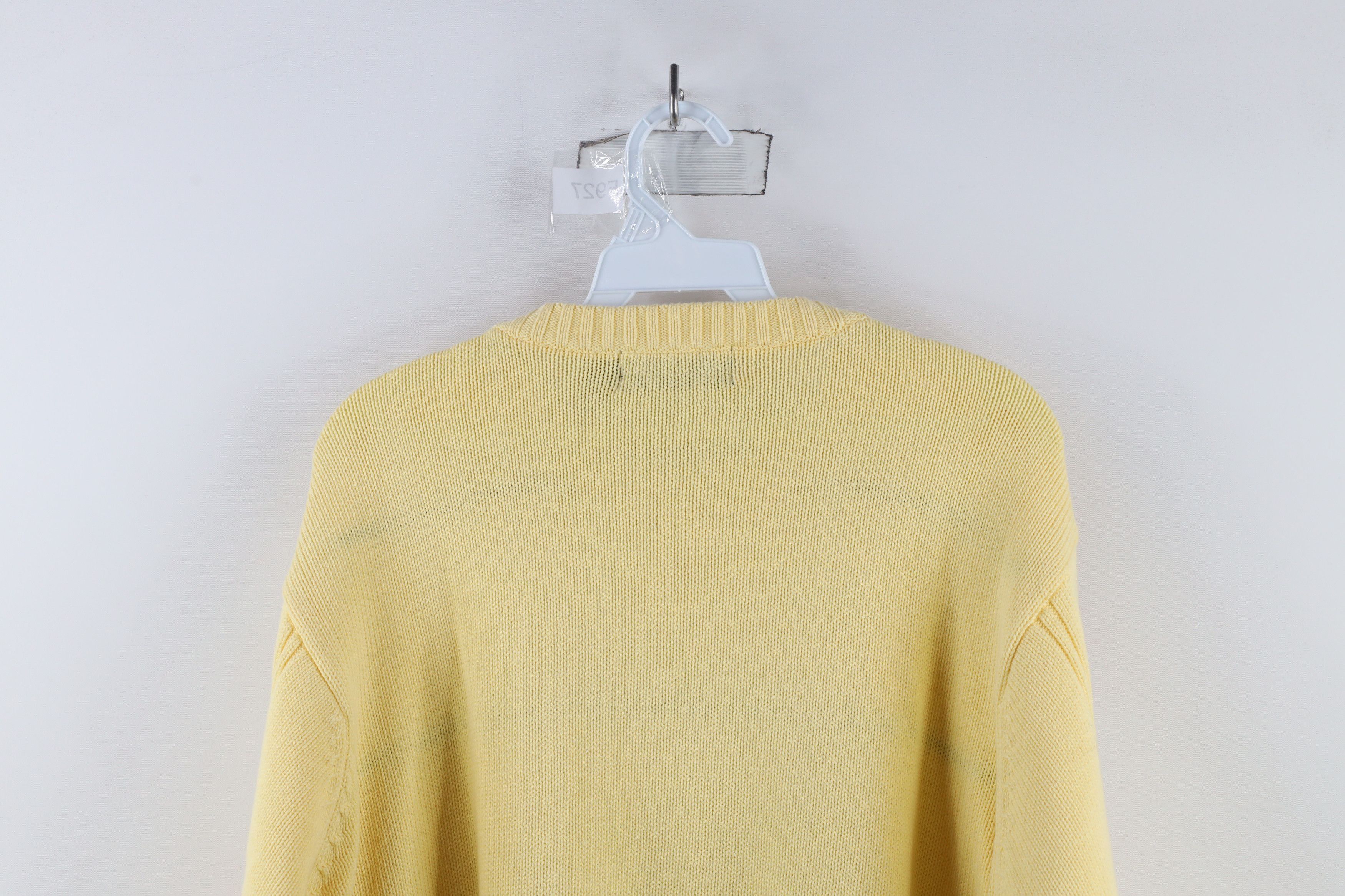 Vintage Vintage 90s Streetwear Cotton Cable Knit Crewneck Sweater Size US L / EU 52-54 / 3 - 10 Thumbnail