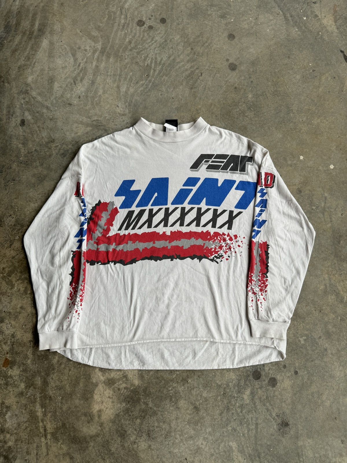 Japanese Brand × READYMADE × Saint Michael *RARE* READYMADE MOTOCROSS SAINT  MICHAEL JERSEY TSHIRT JAPAN | Grailed