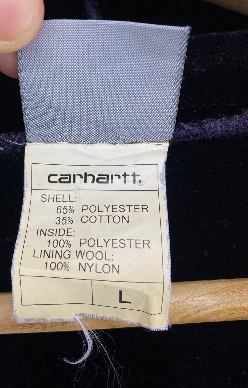 Carhartt Vintage Carhartt Purple Zip Up Hoodie Jacket Size L / US 10 / IT 46 - 9 Thumbnail