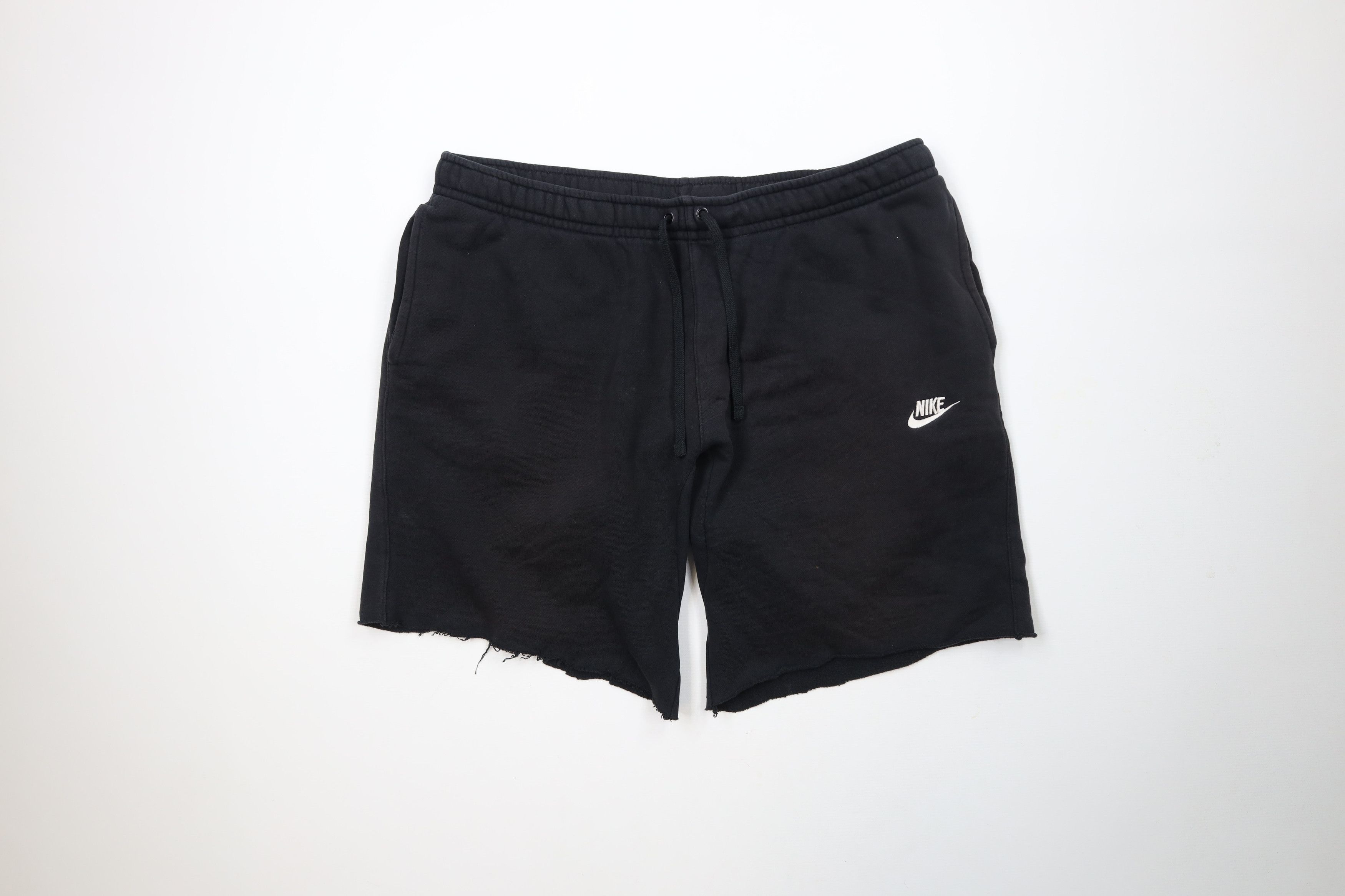 Nike × Vintage Vintage Y2K Nike Spell Out Custom Cut Off Sweatpants Shorts Size US 36 / EU 52 - 1 Thumbnail